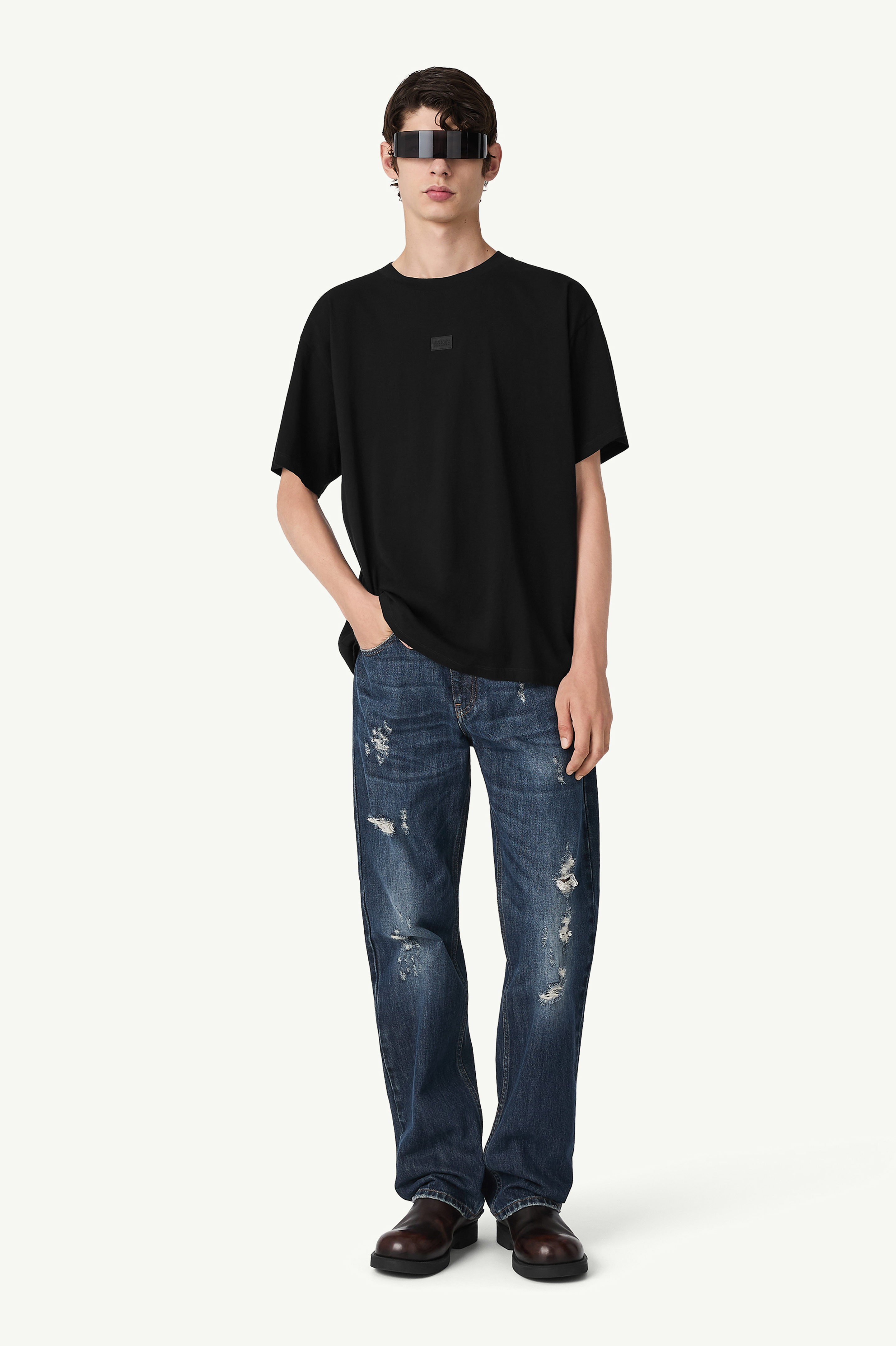 Rubber patch t-shirt