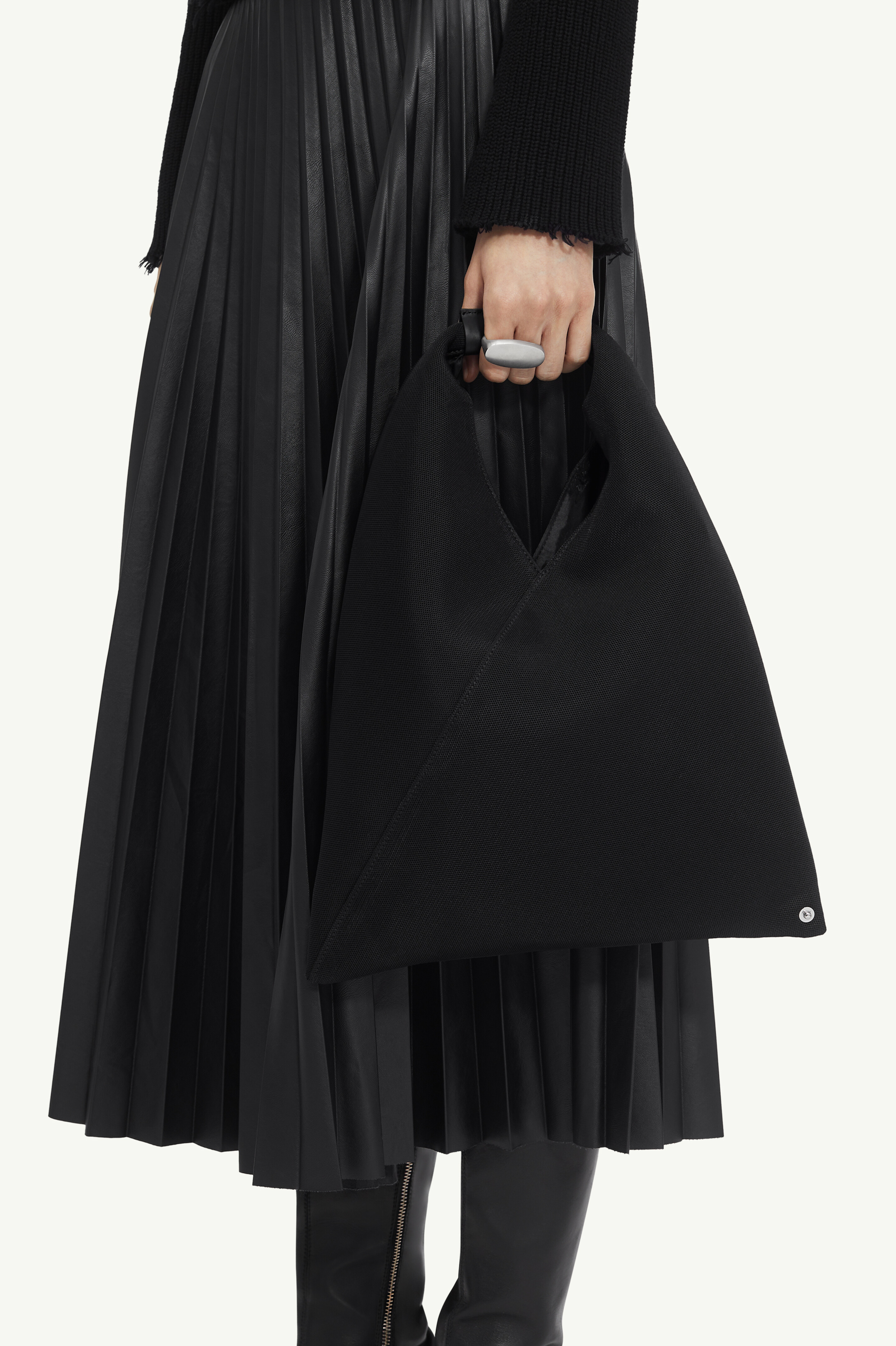 Black Mesh Crossbody Japanese Bag | Maison Margiela