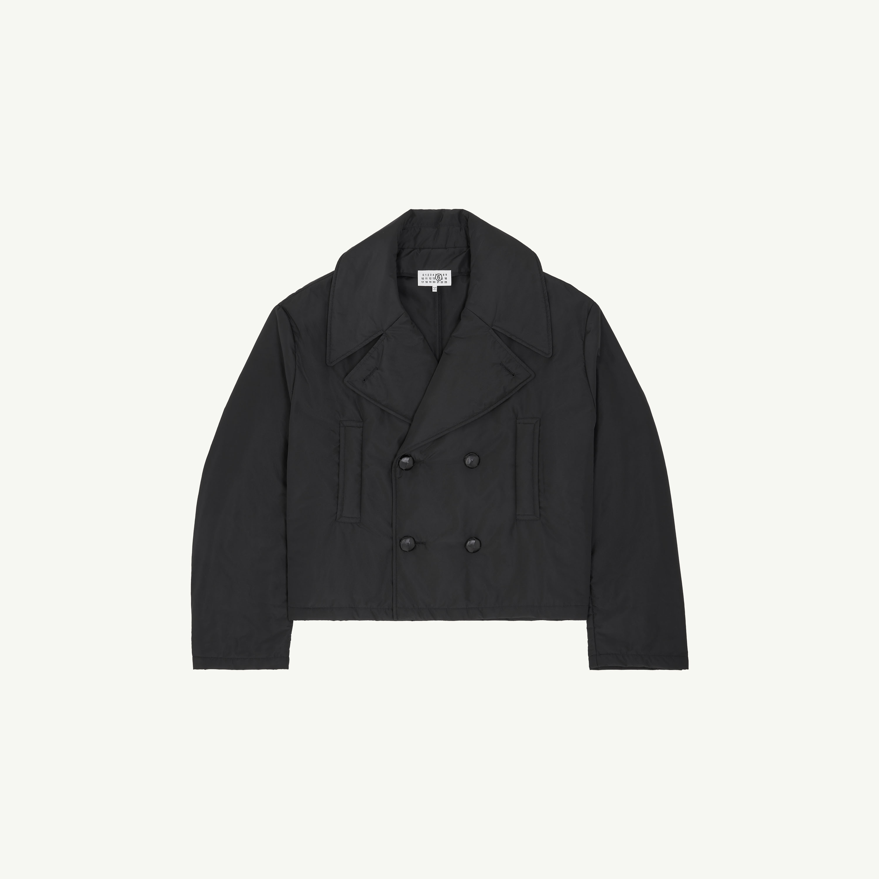 Padded peacoat Black | MM6 Official