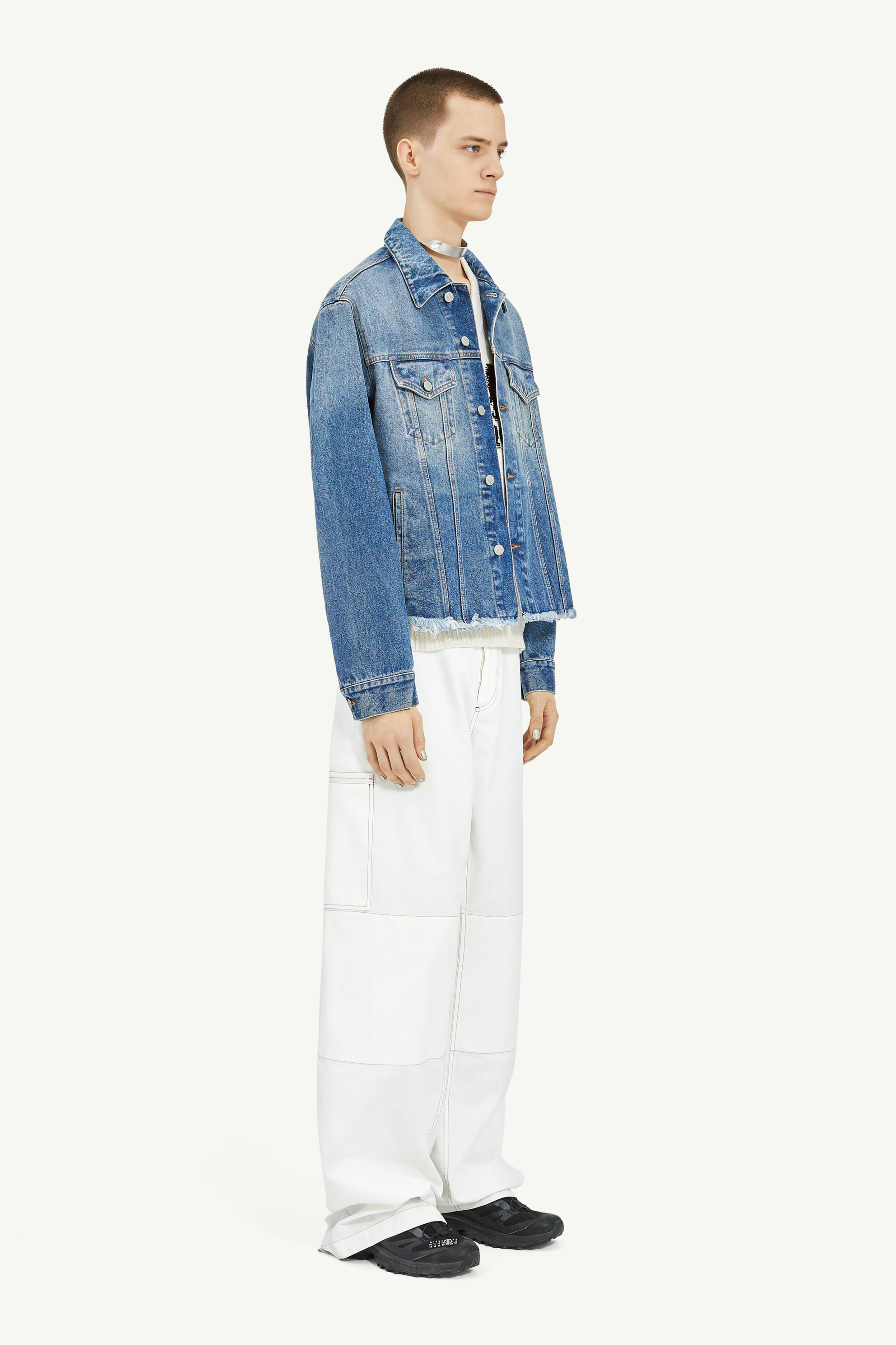 Blue Light Blue Denim Jacket | MM6 Official