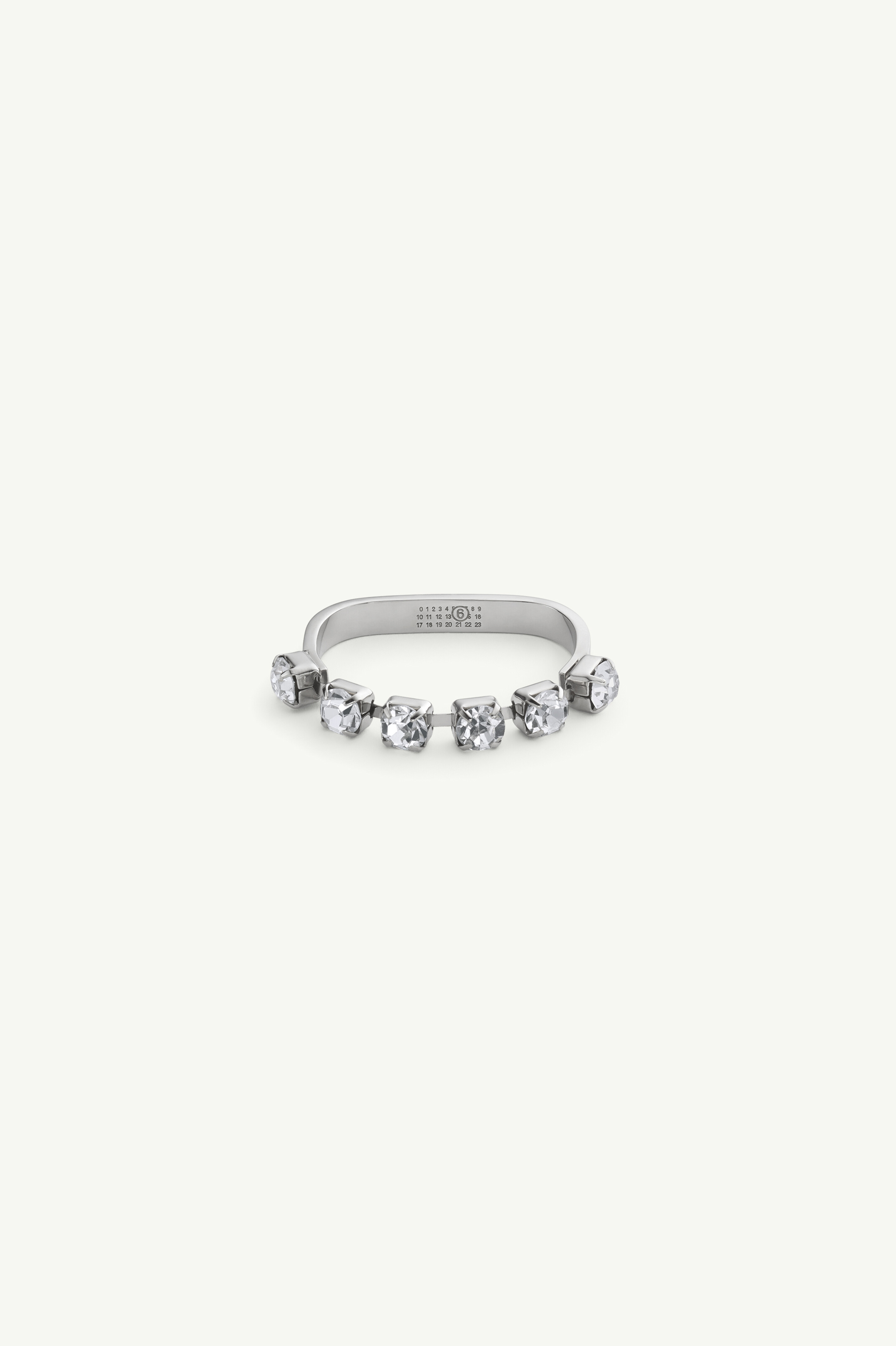 13ss メゾン・マルタン・マルジェラ S56UQ0012 2連リング STRASS DOUBLE RING