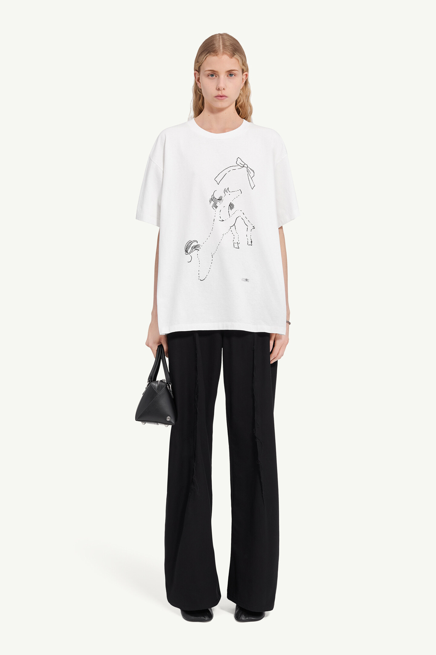 ホースプリント コットンTシャツ