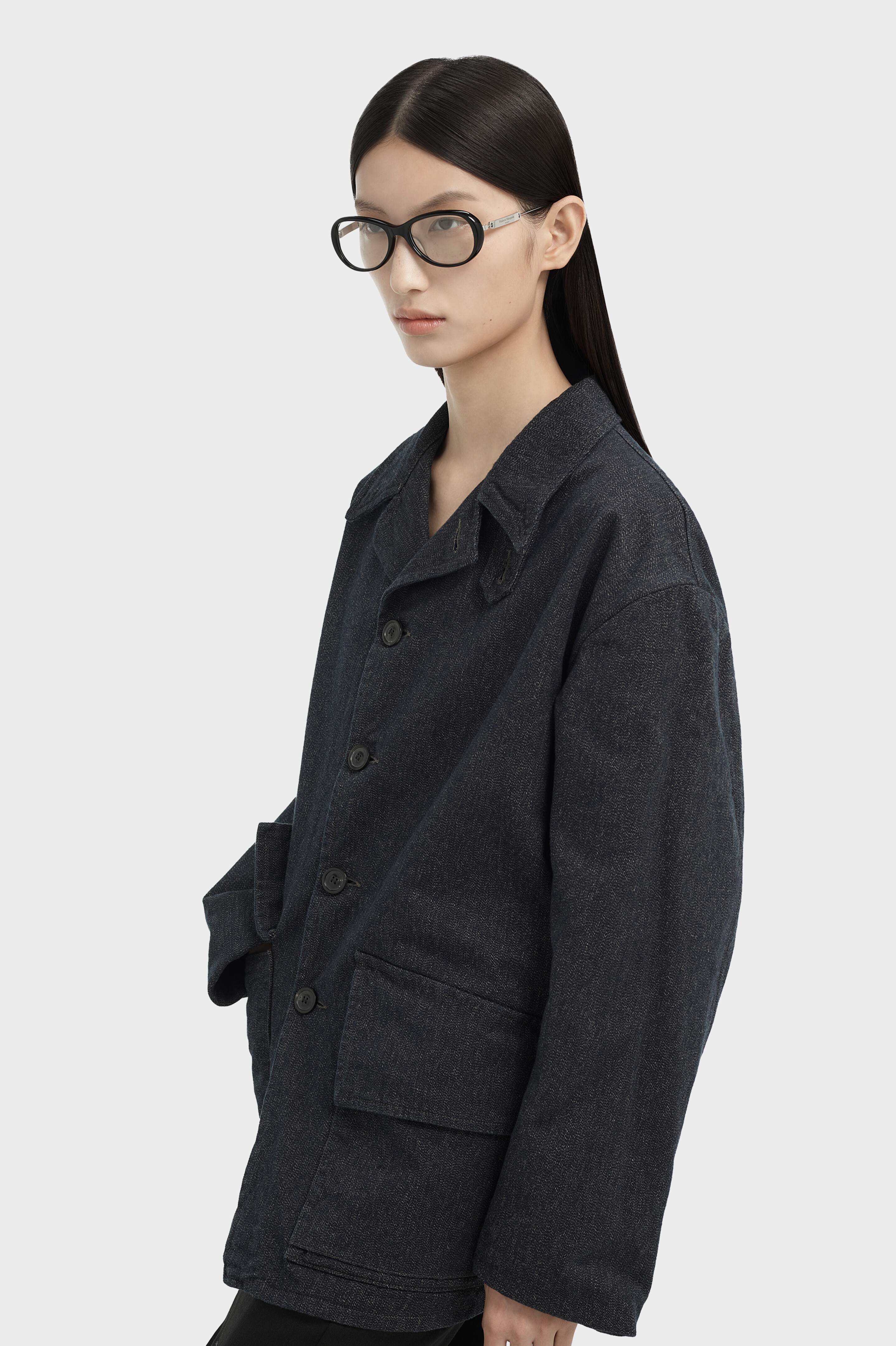 Black Rounded Black Glasses x Gentle Monster​ | Maison Margiela