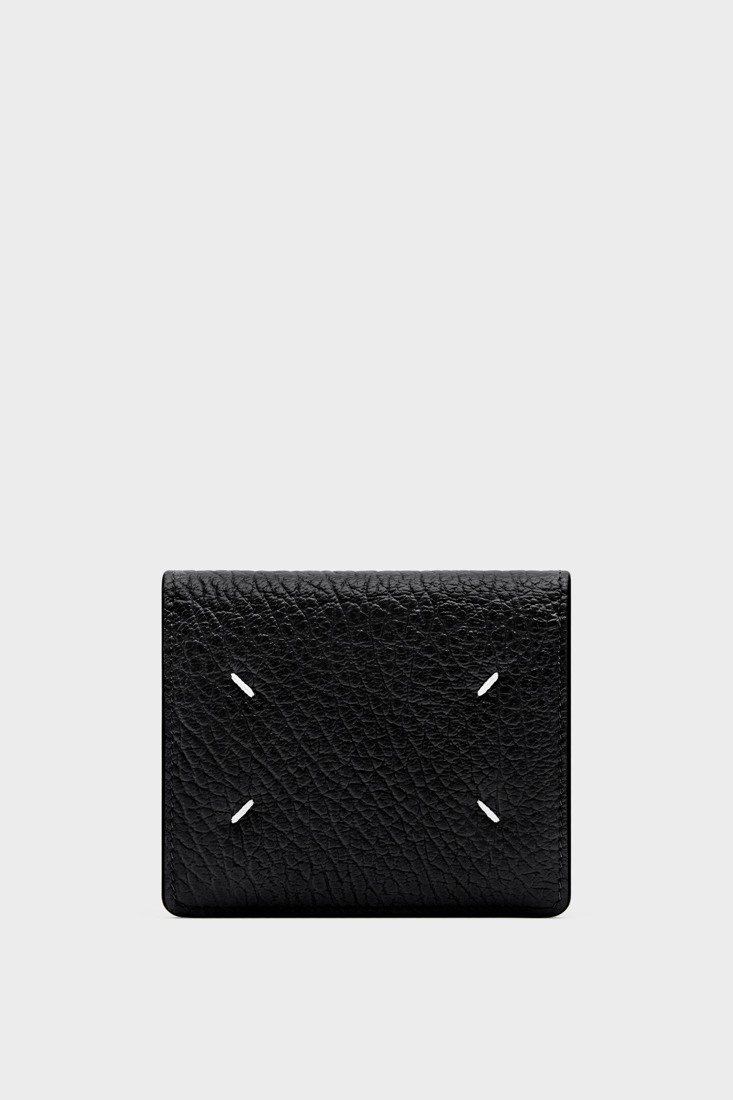 Black Leather Pocket Cardholder - Almond | Maison Margiela