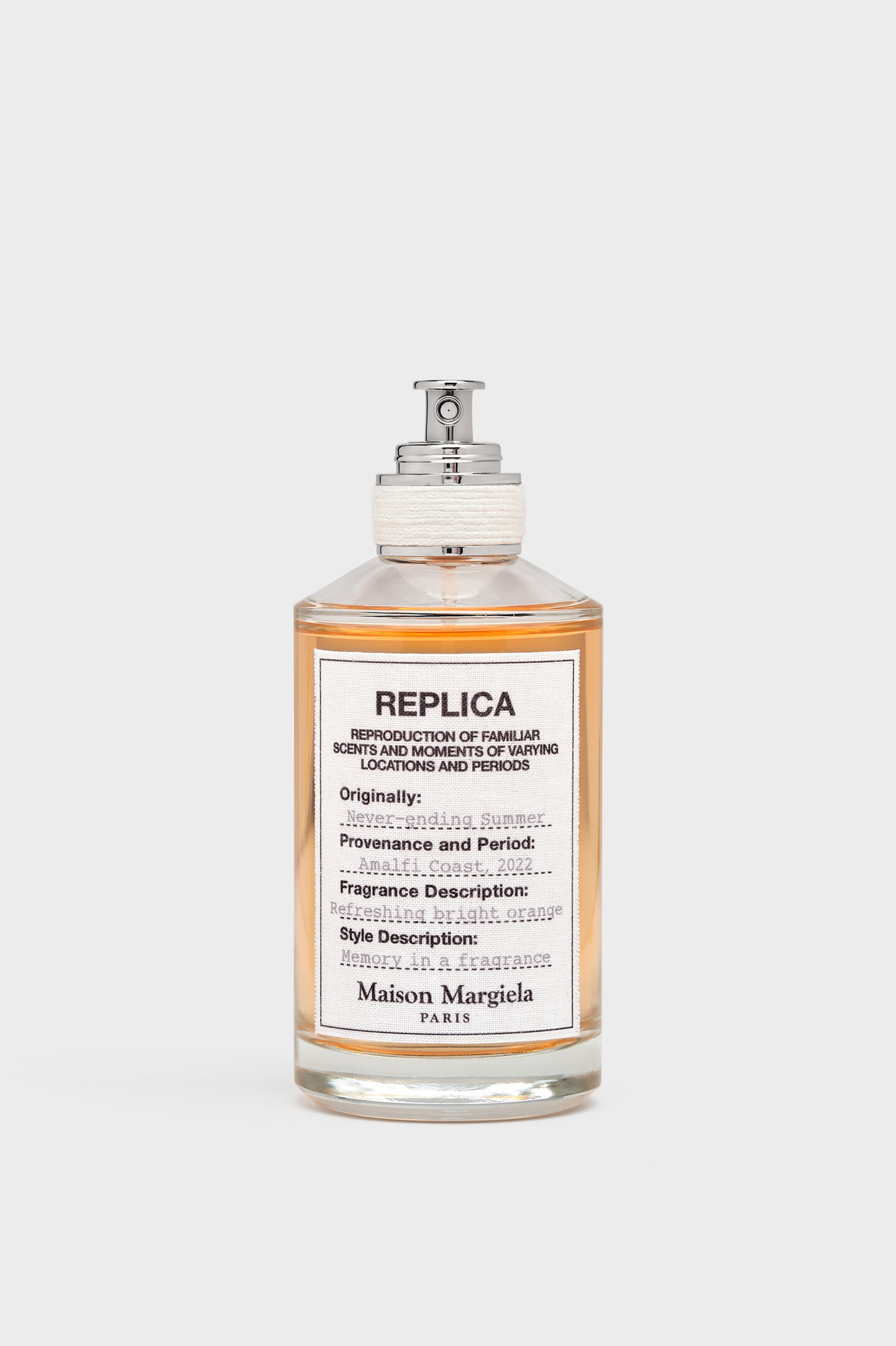香水(ユニセックス) Maison Margiela REPLICA Never-ending Sum ネバーエンディング サマー オードトワレ「レプリカ」30ml ホワイト