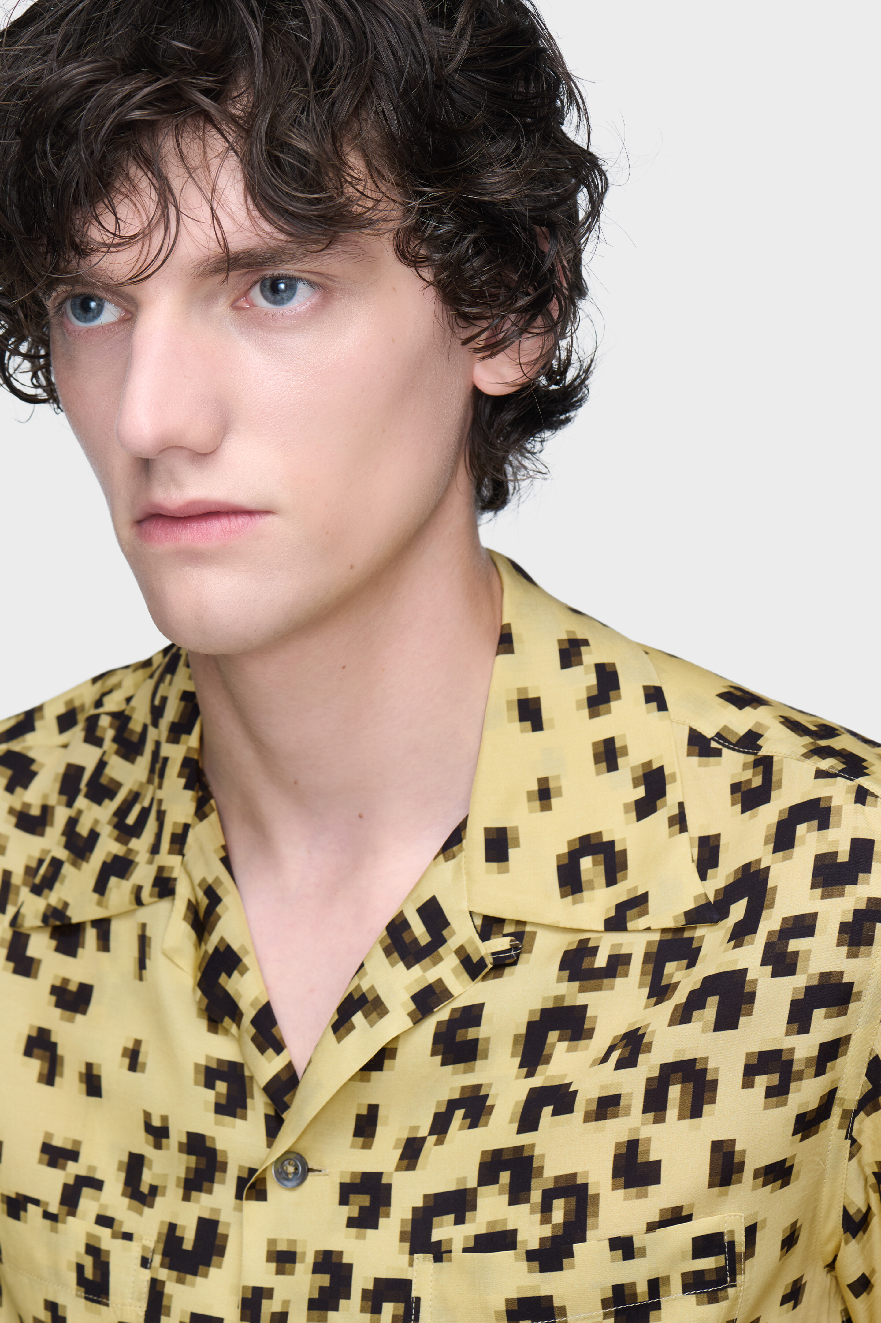Pixel leopard shirt