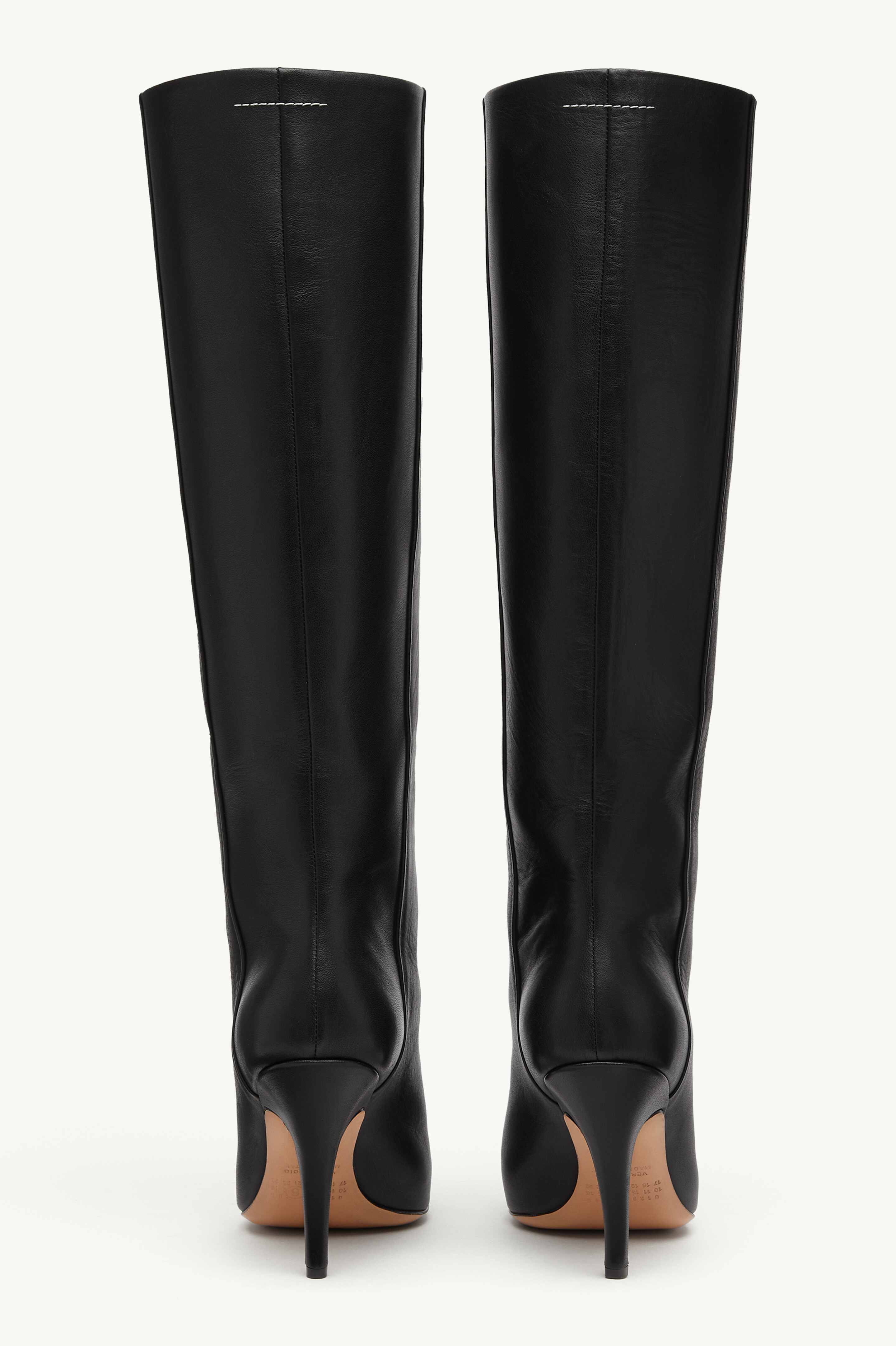 Women's Calf Leather Architype Knee High Boots | MM6 Women's Calf Leather Architype Knee High Boots | MM6