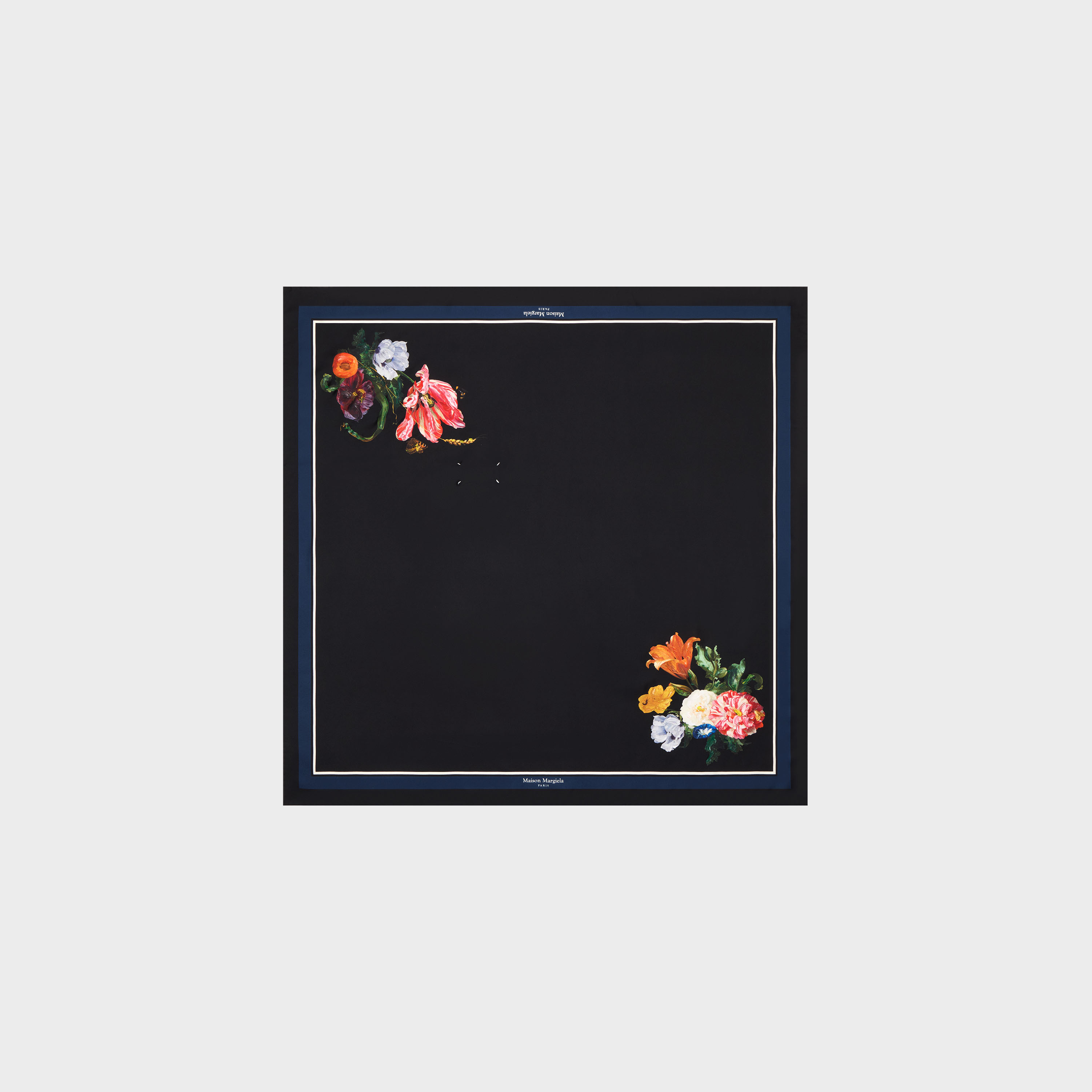 Black Silk Scarf | Maison Margiela Official