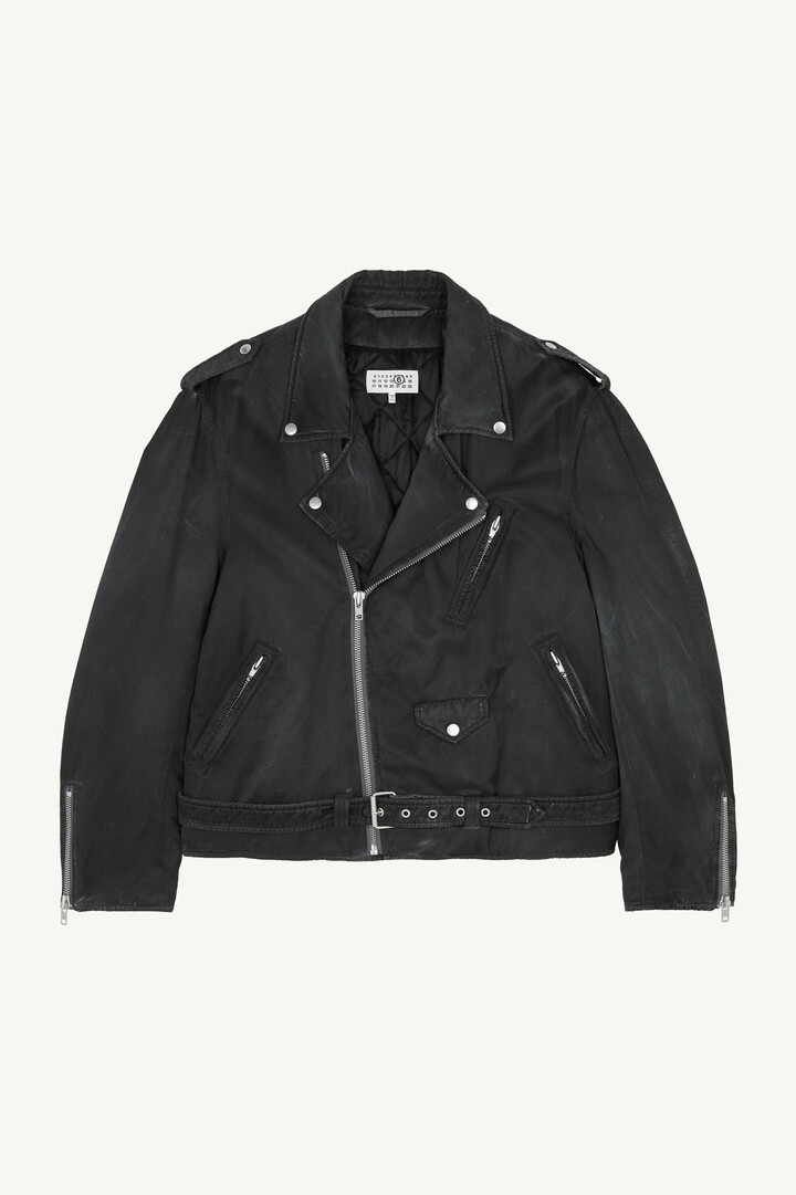 Men's Cotton-Viscose Biker Jacket | MM6