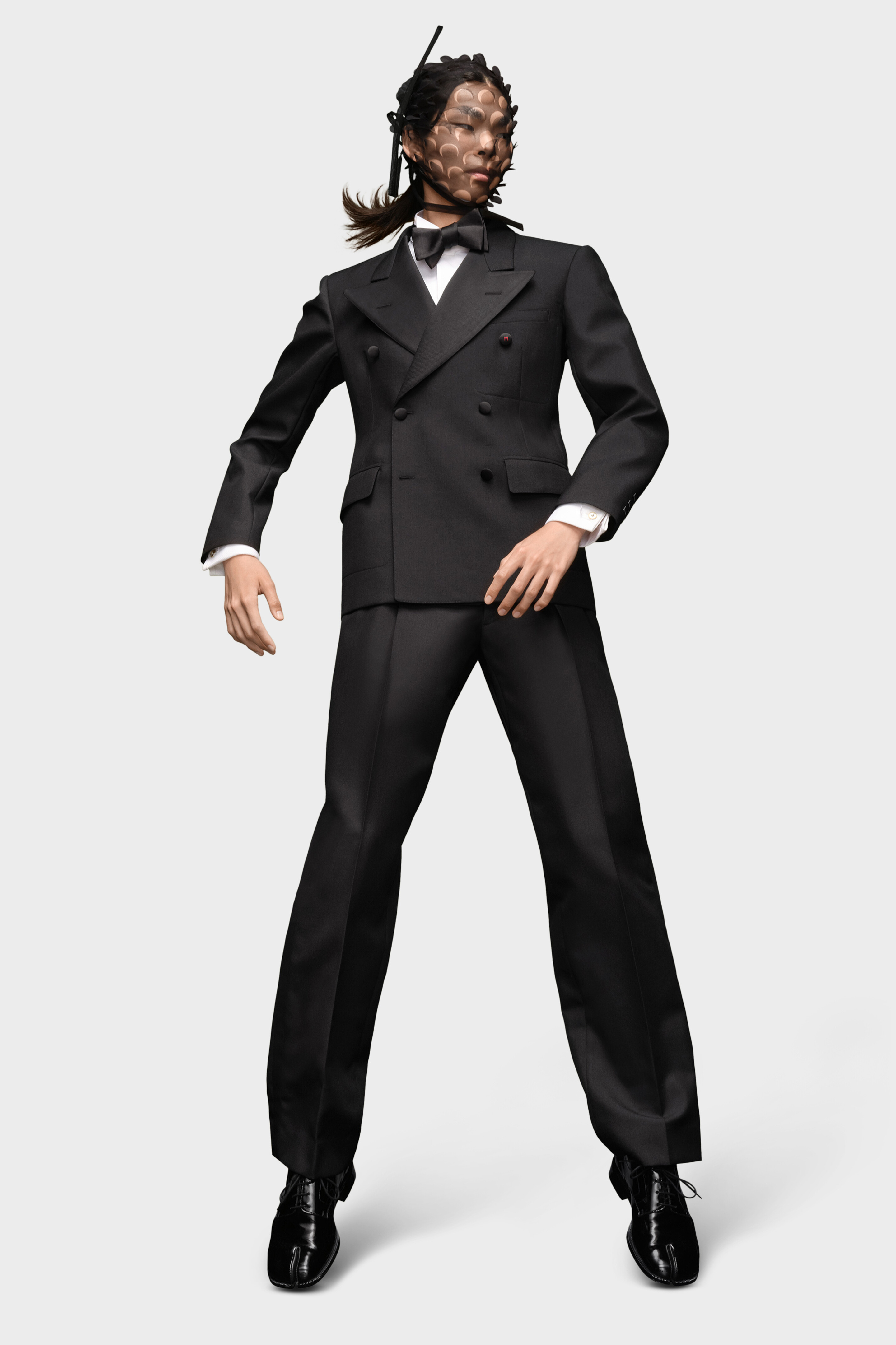 Black Collared Double-breasted Blazer | Maison Margiela