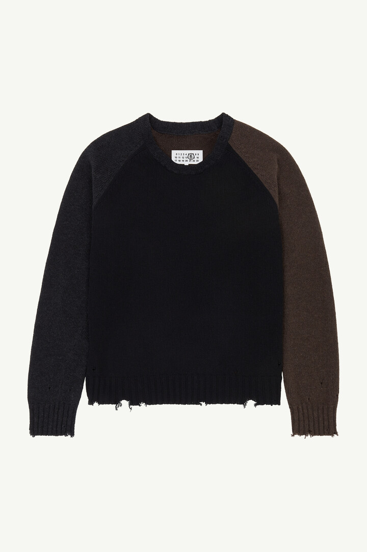 Men's Colorblock Wool Jumper | MM6