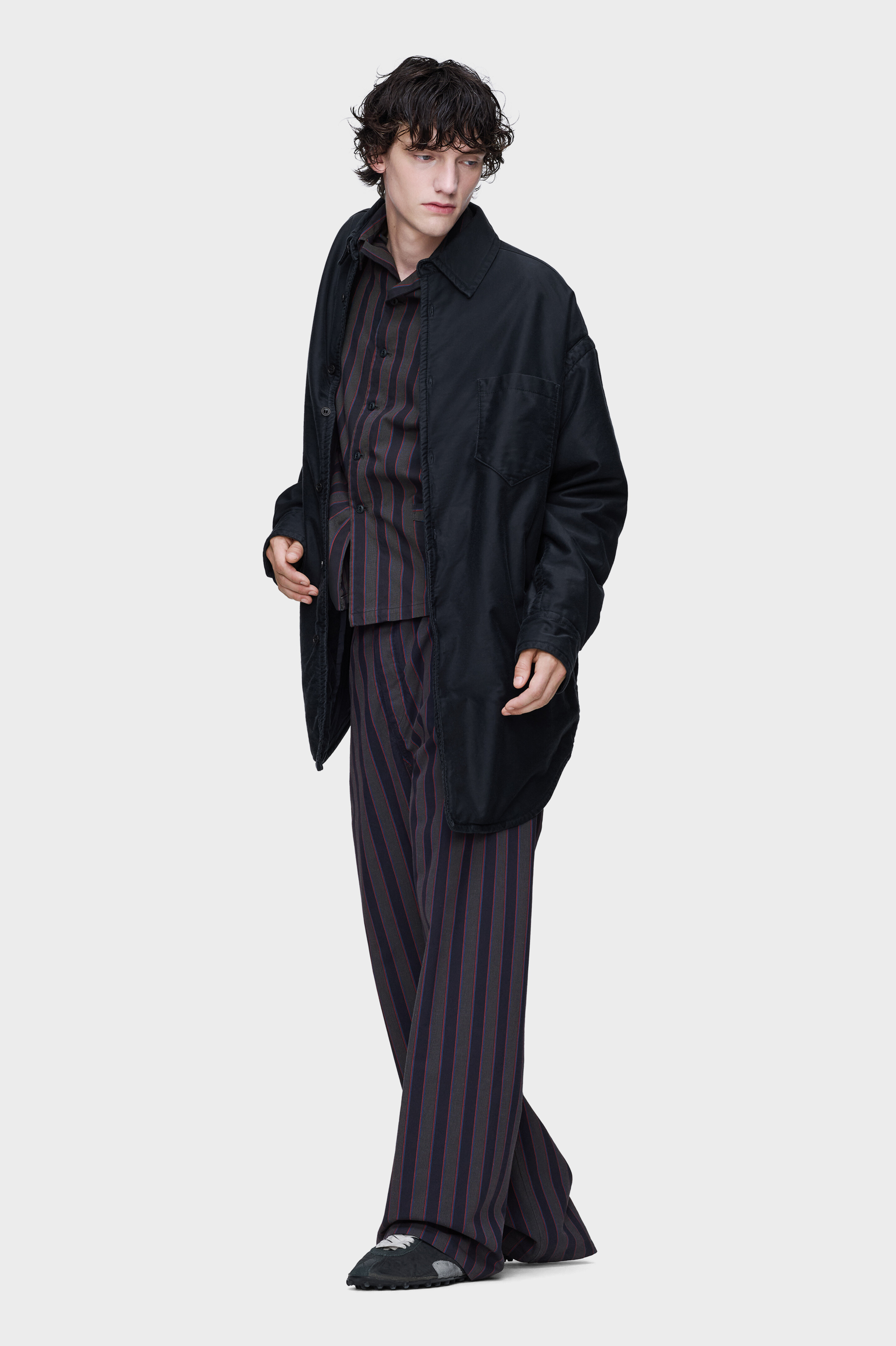 Striped pyjama cotton trousers