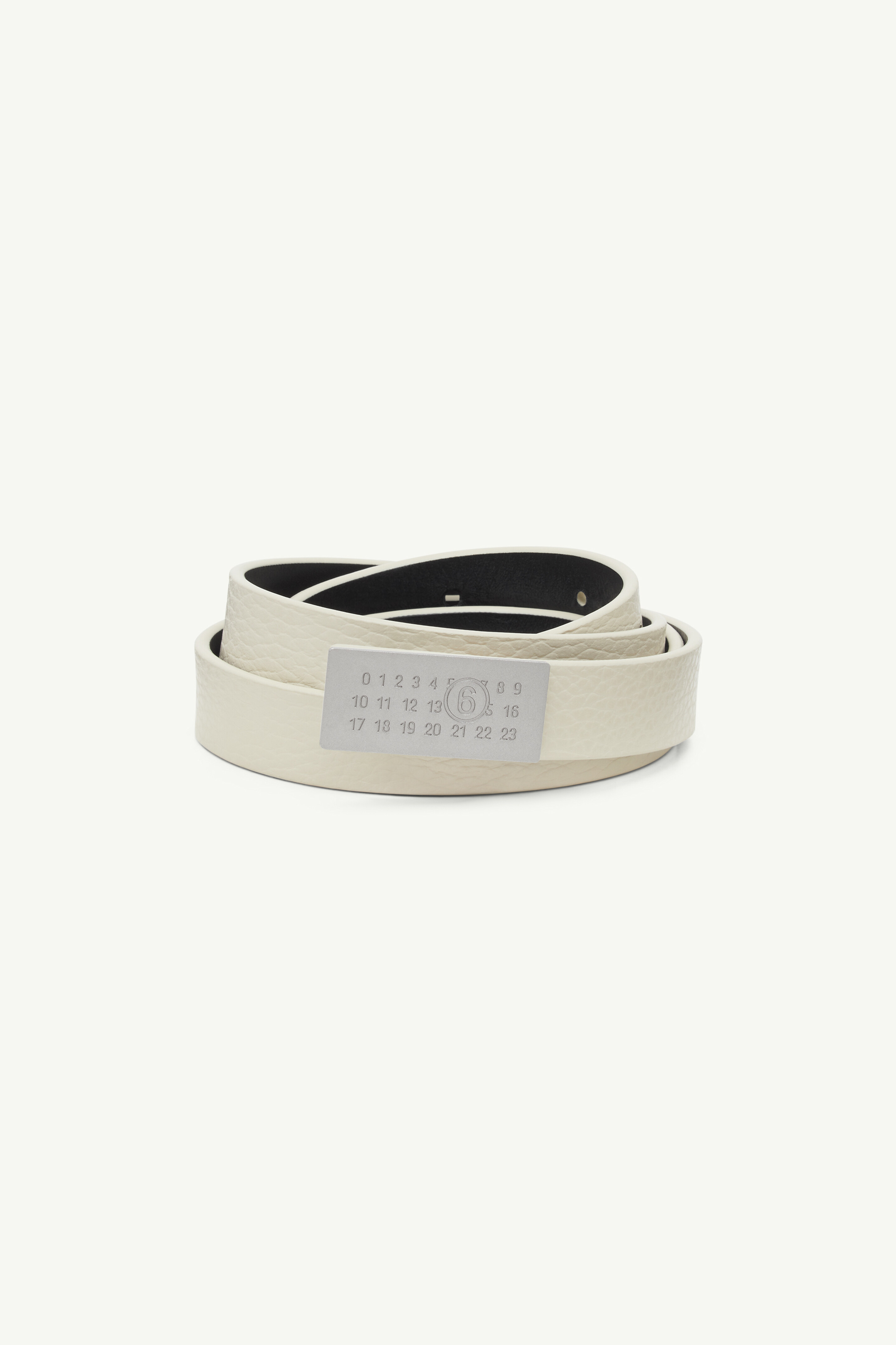 Numeric leather belt