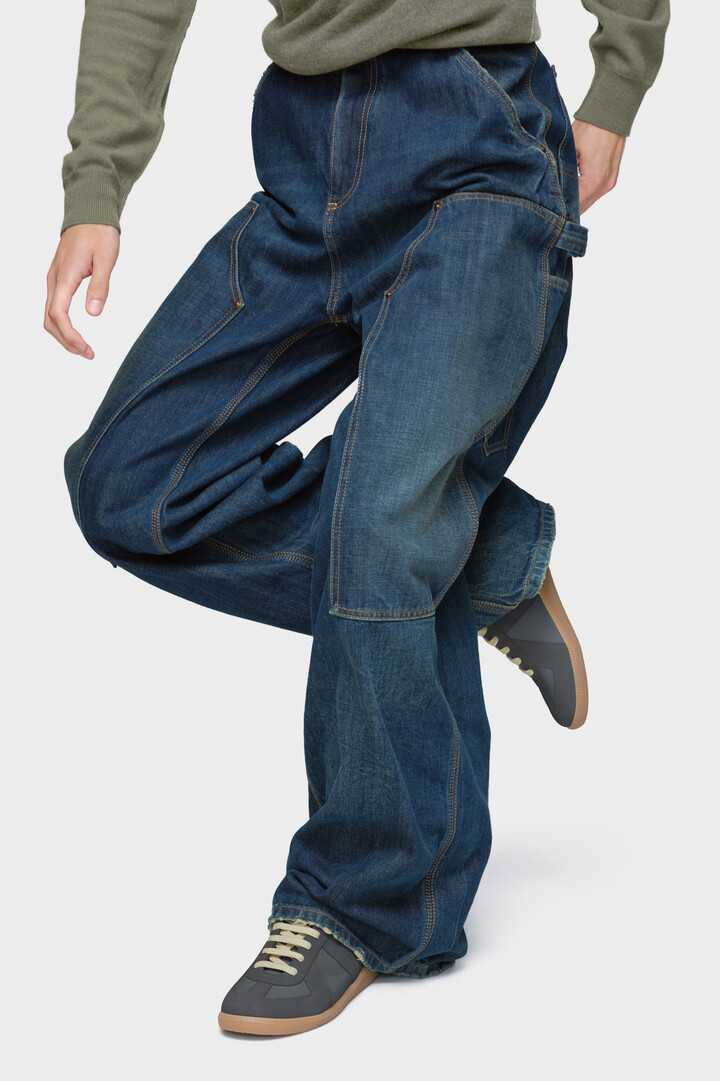 美品 Maison Margiela ① サルエルジョガー ストレッチ 紺 42 美品 Maison Margiela ① サルエルジョガー ストレッチ 紺 42 - メルカリ