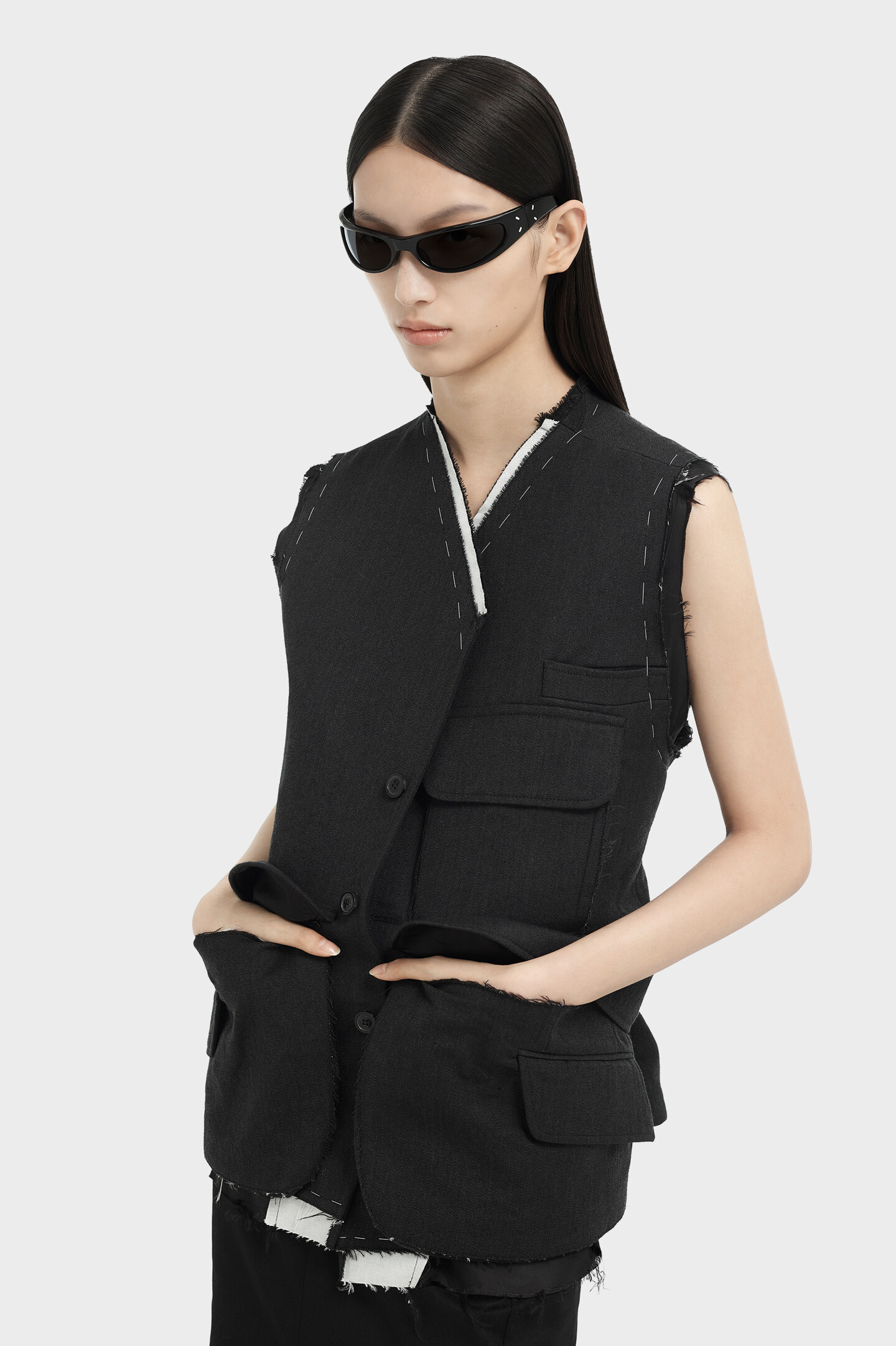 Black MM X Gentle Monster MM203 01 | Maison Margiela Official