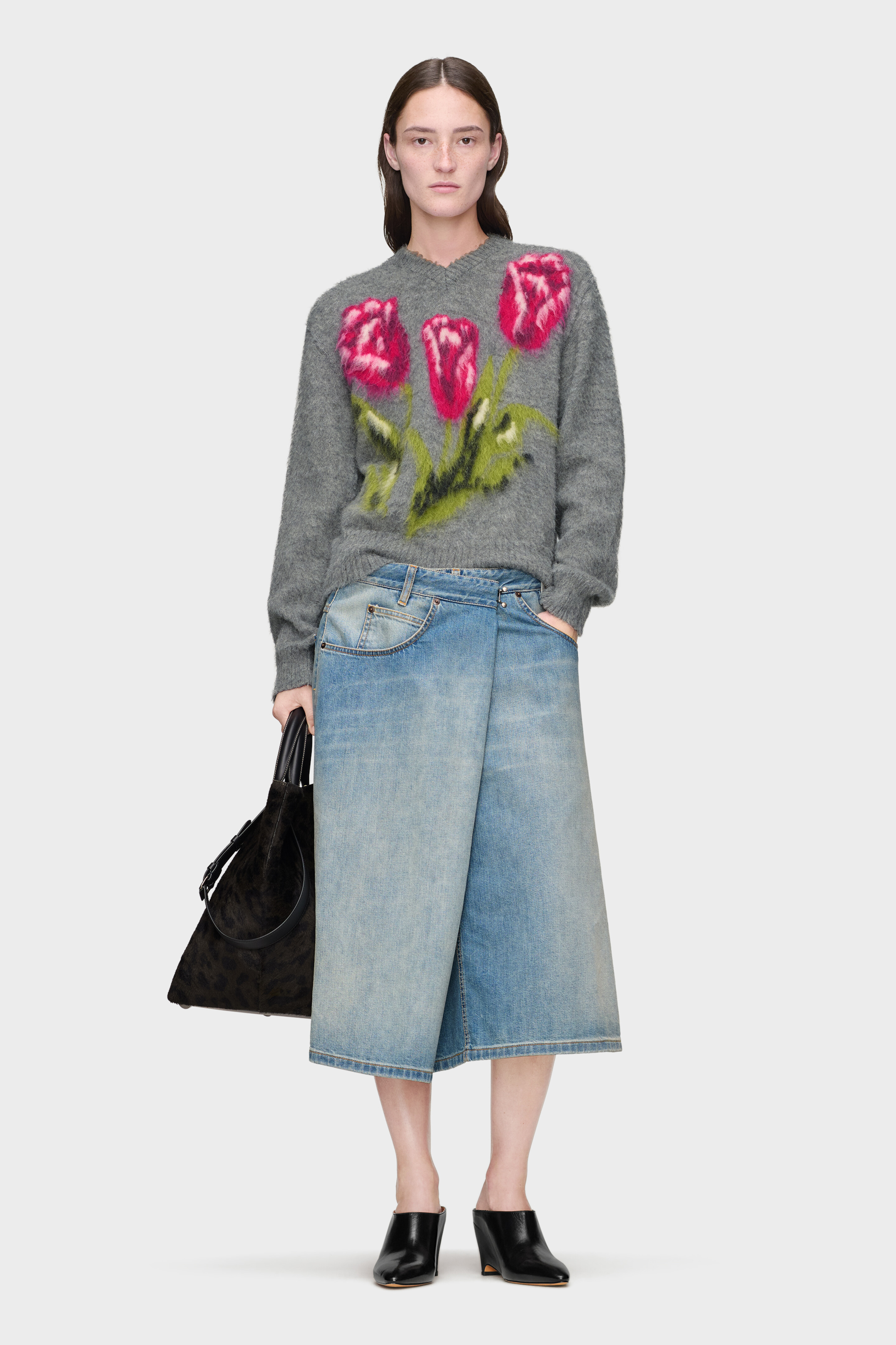 WRAP DENIM SKIRT | Maison Margiela