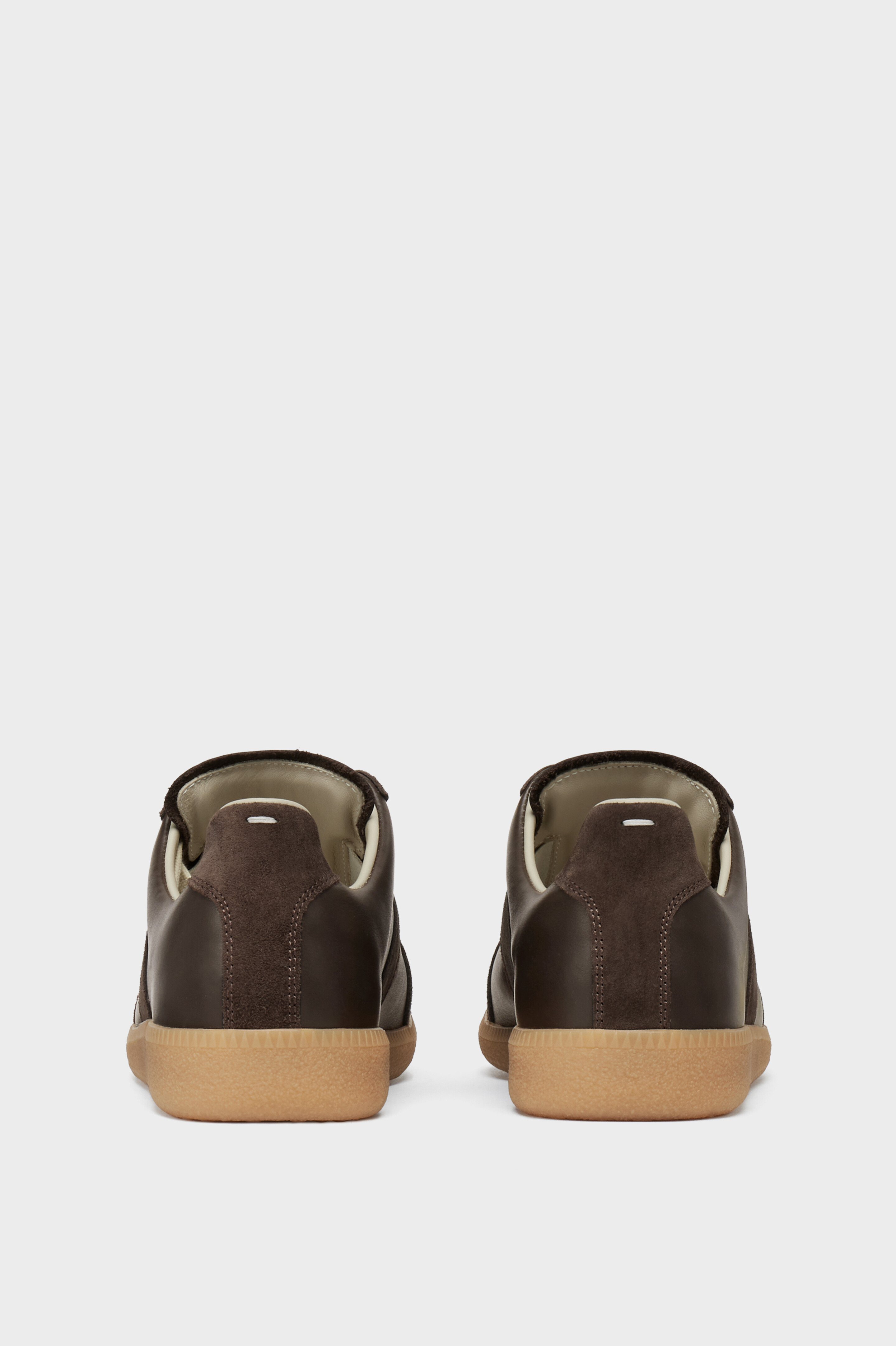Men's Brown Nappa Leather Replica Sneakers | Maison Margiela