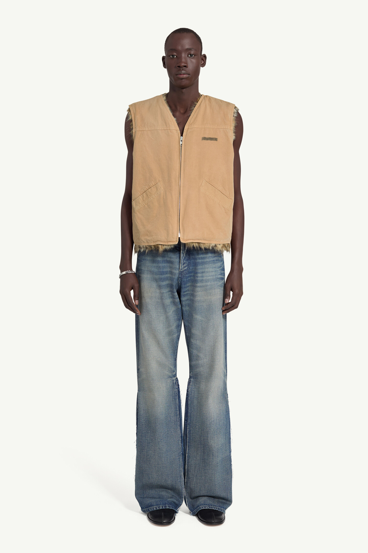 Orange Sleeveless jacket | MM6 Official