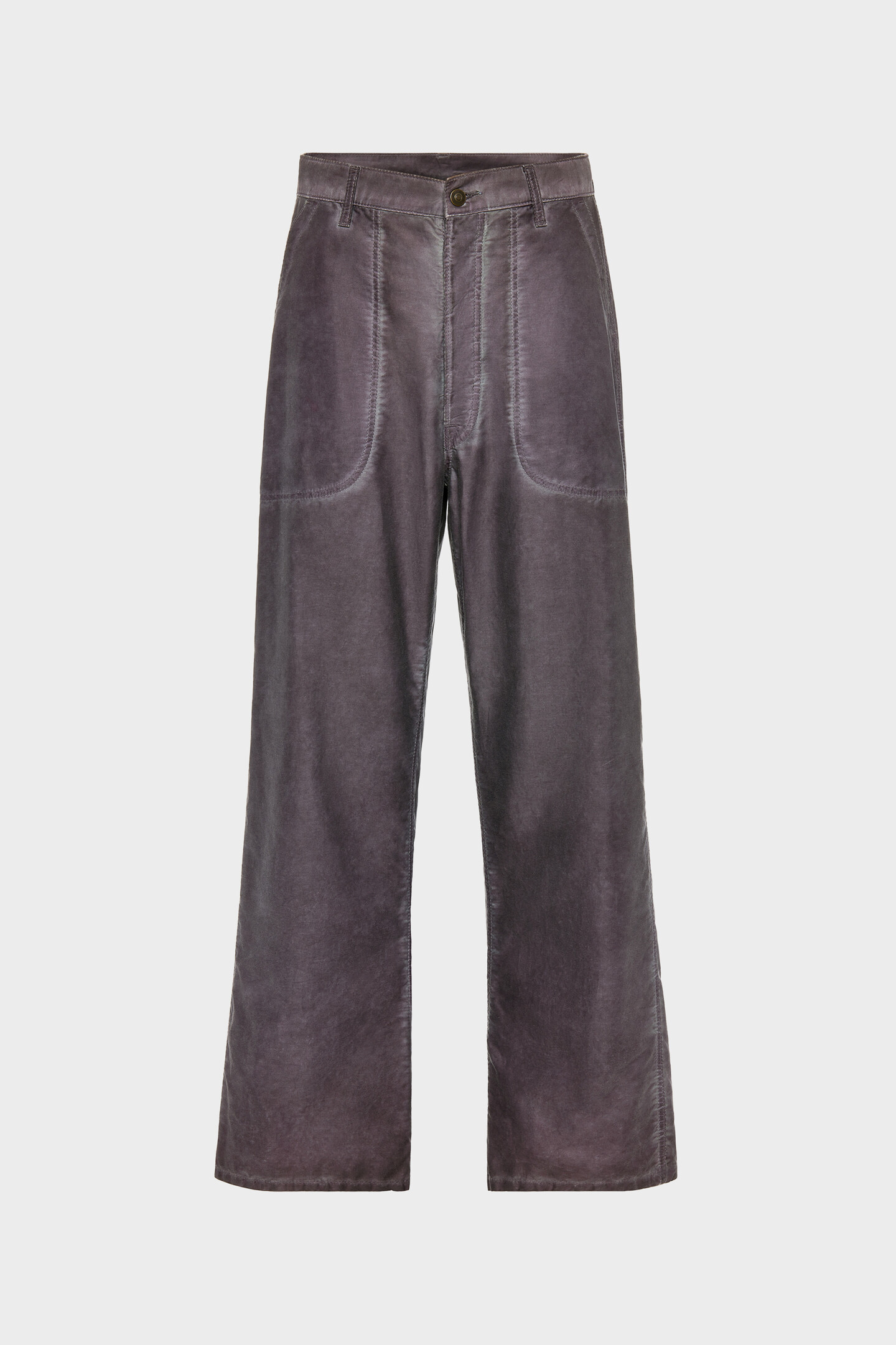 Plum Double-Dyed Workwear Trousers | Maison Margiela Official
