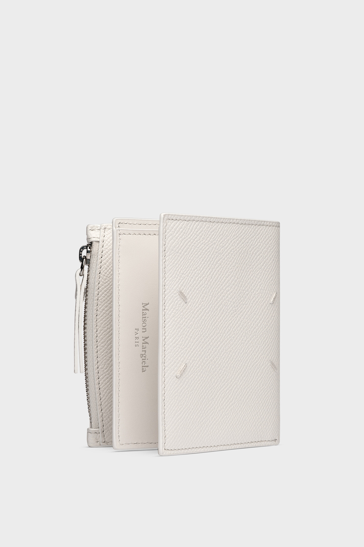 White Leather Wallet with Coin Pocket | Maison Margiela