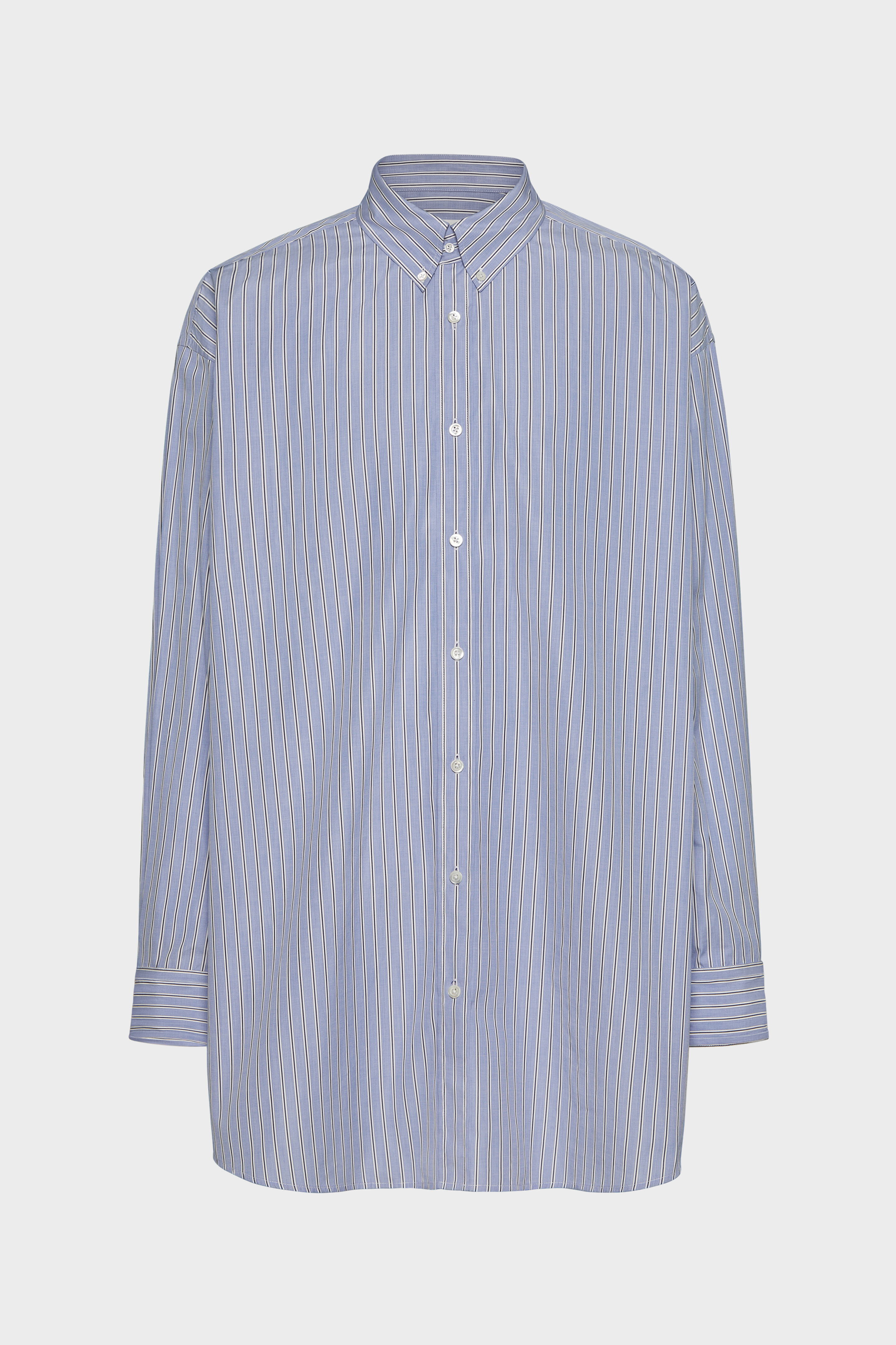 Mens Oxford Shirt - Blue Stripes | Maison Margiela