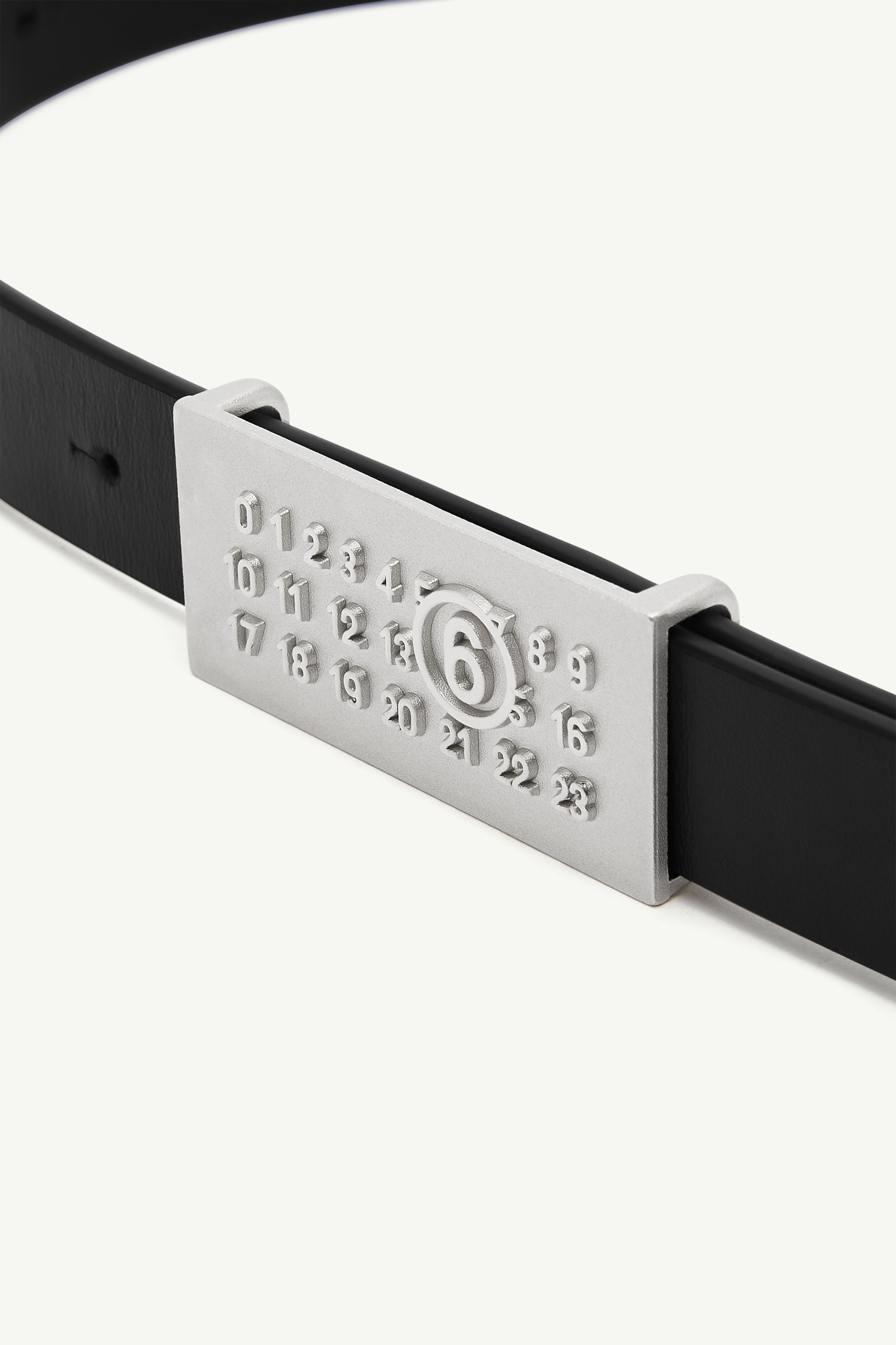Black Numeric Belt | MM6 Official