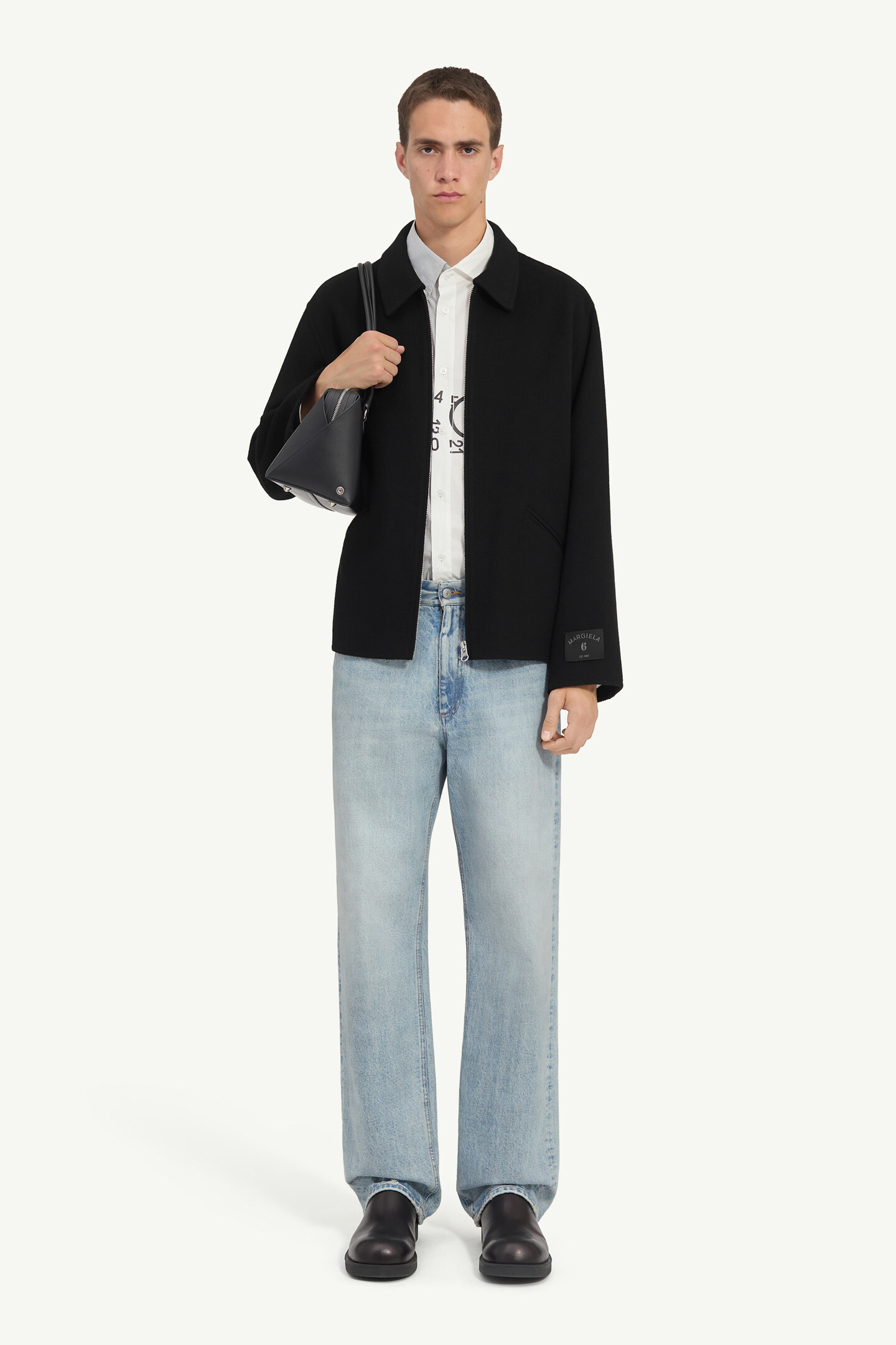 ジャケット・アウター Maison Margiela 4 Double Short Jacket Double-faced wool zip jacket