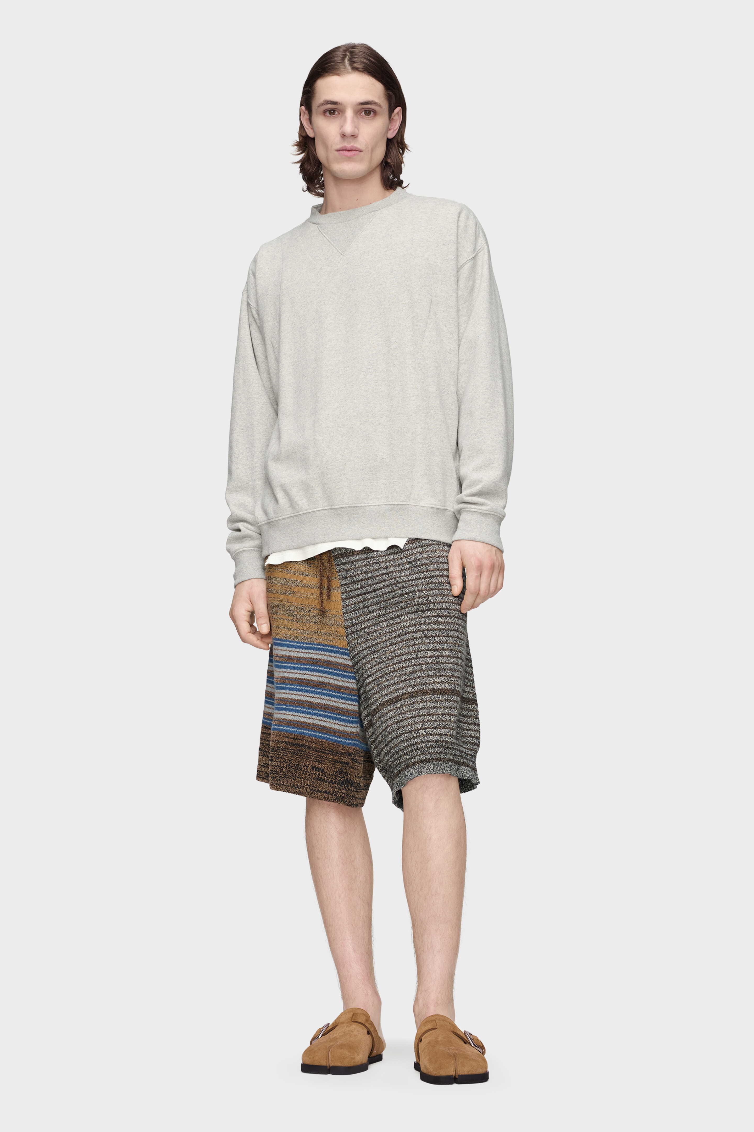 MAISON MARGIELA サイドライン ニット ショートパンツ STRIPED KNIT SHORTS | Maison Margiela