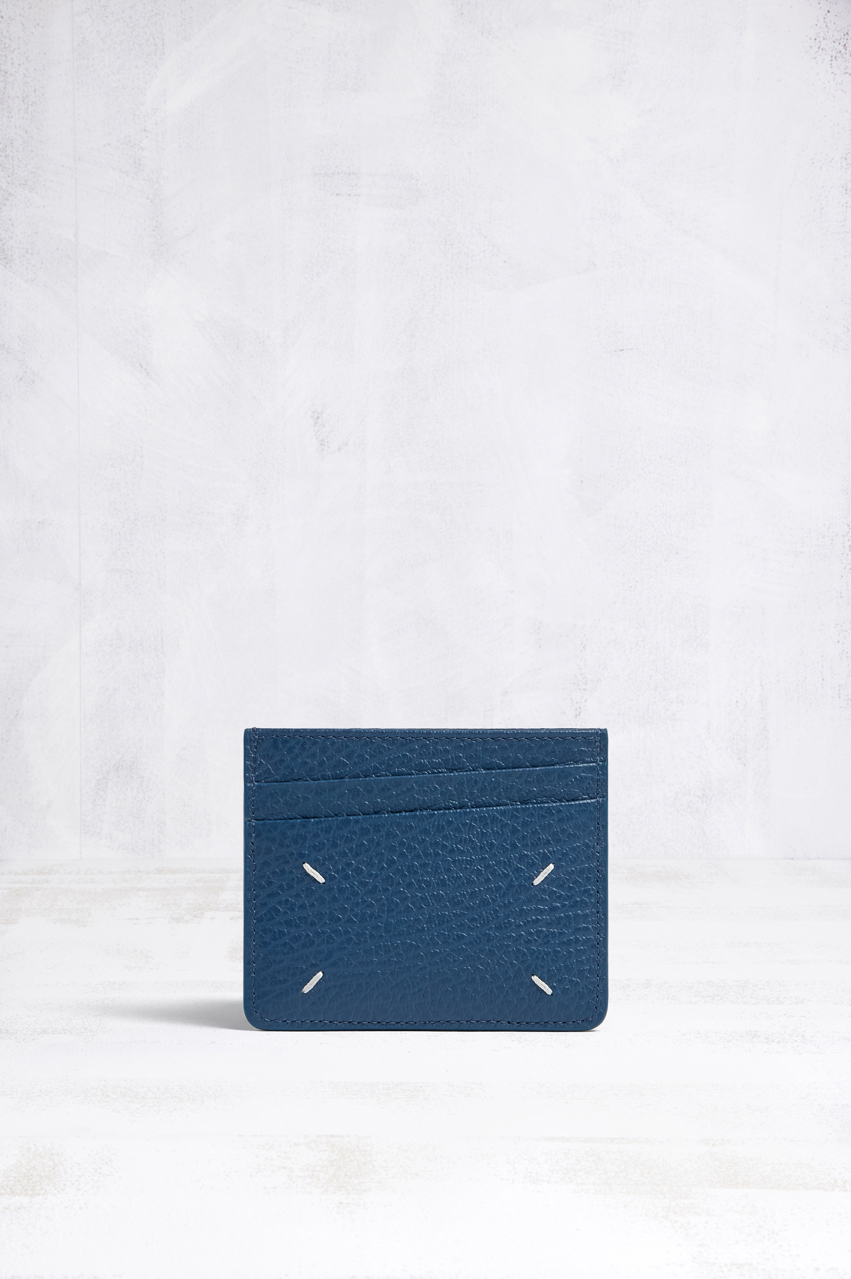 Dark denim Four stitches cardholder | Maison Margiela Official