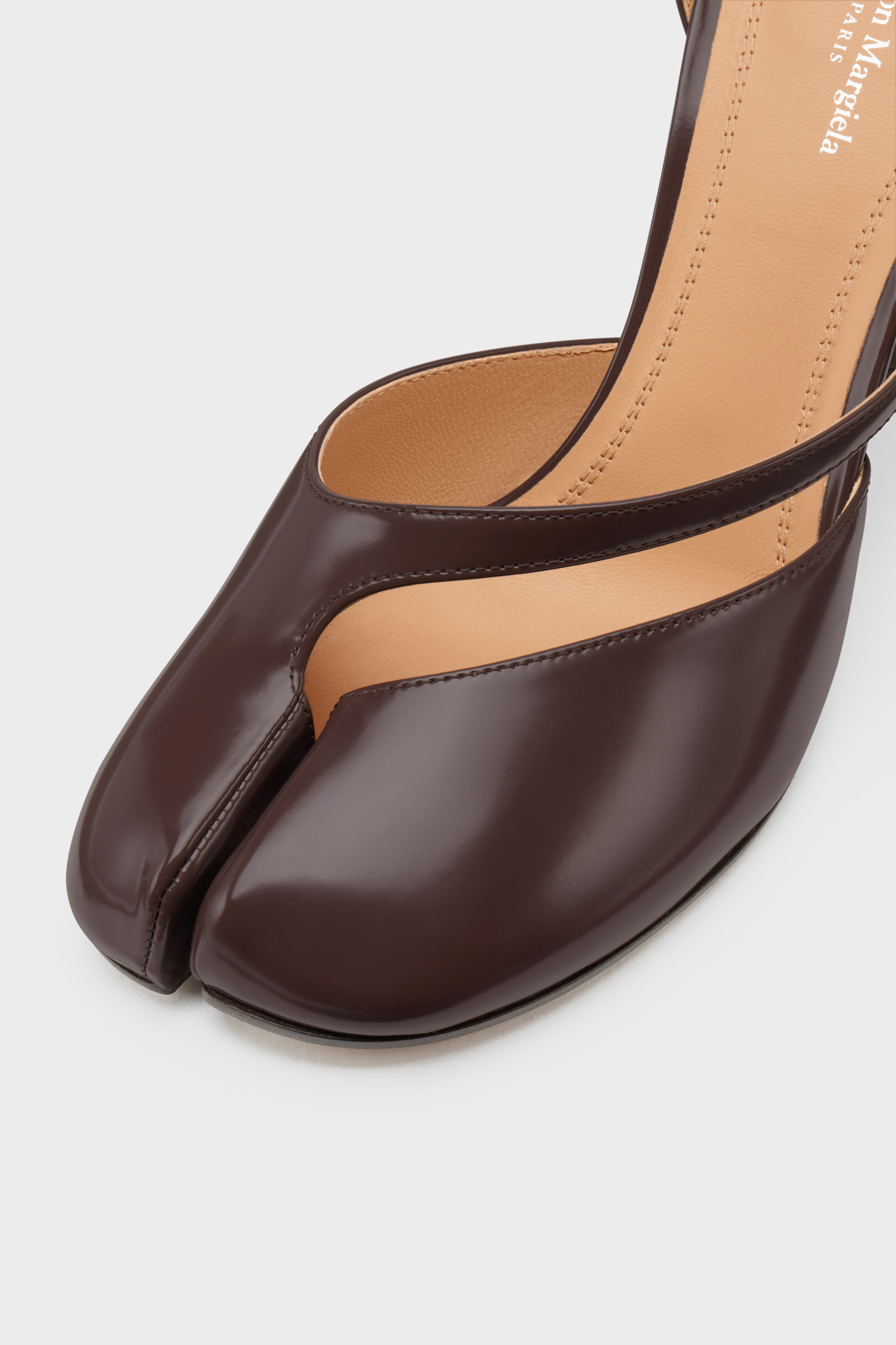 Women's Brown Leather Tabi Pump Sandals | Maison Margiela