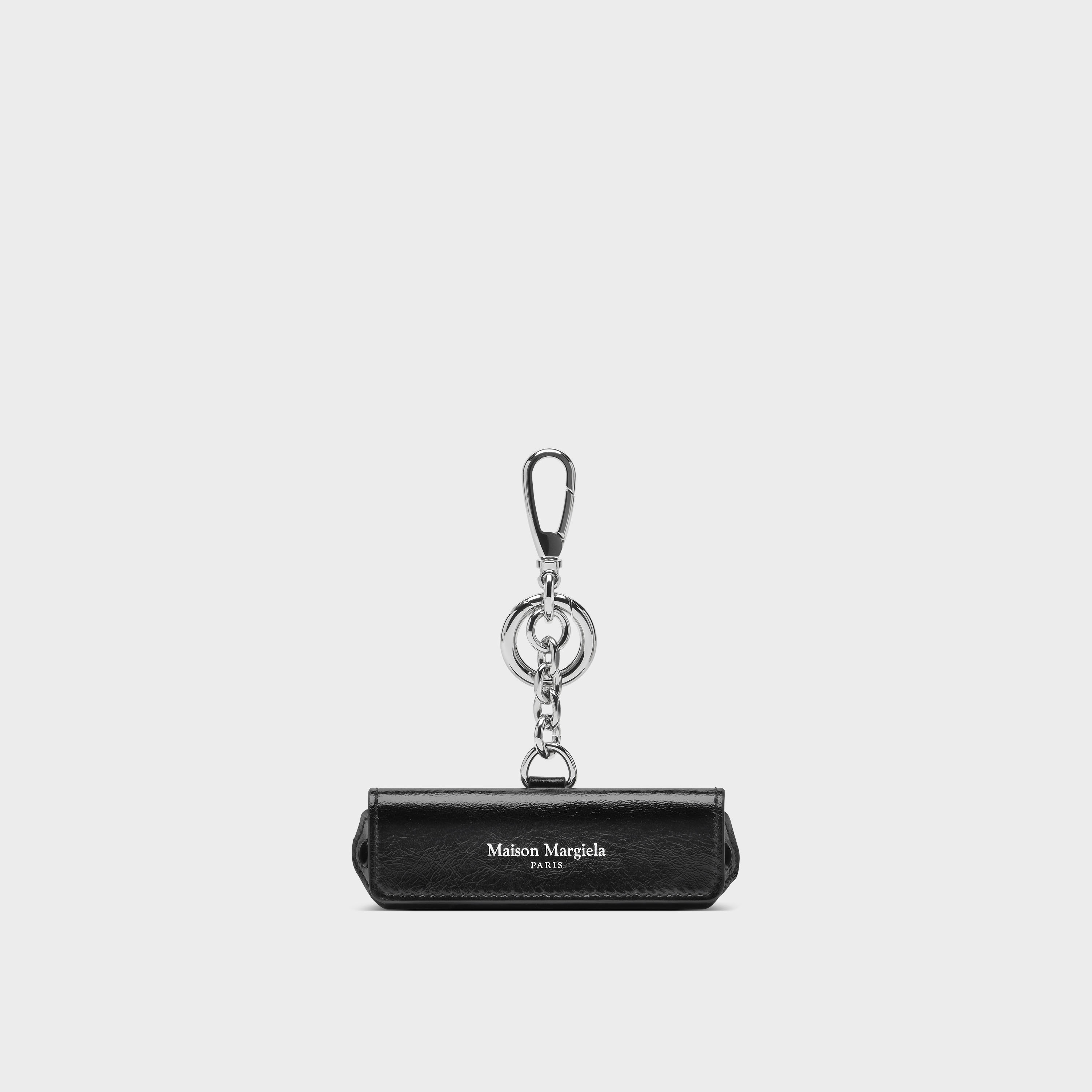 Leather lipstick holder charm Black | Maison Margiela Official