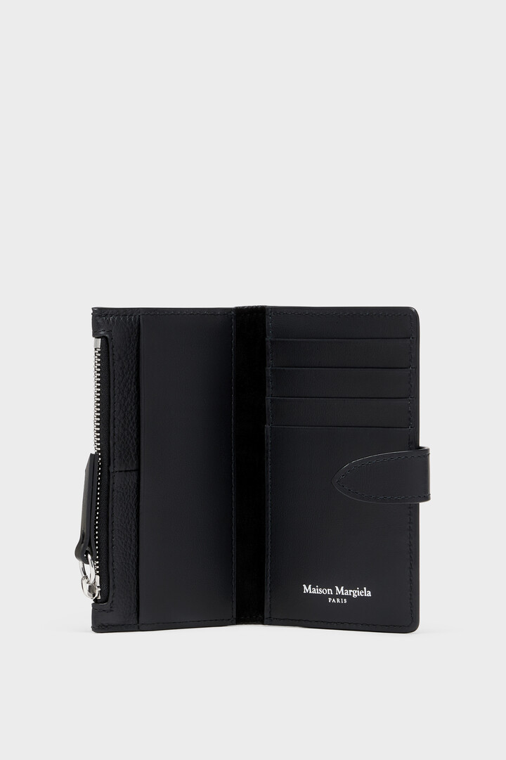 4ステッチ レザー ジップカードホルダー ブラック | Maison Margiela公式