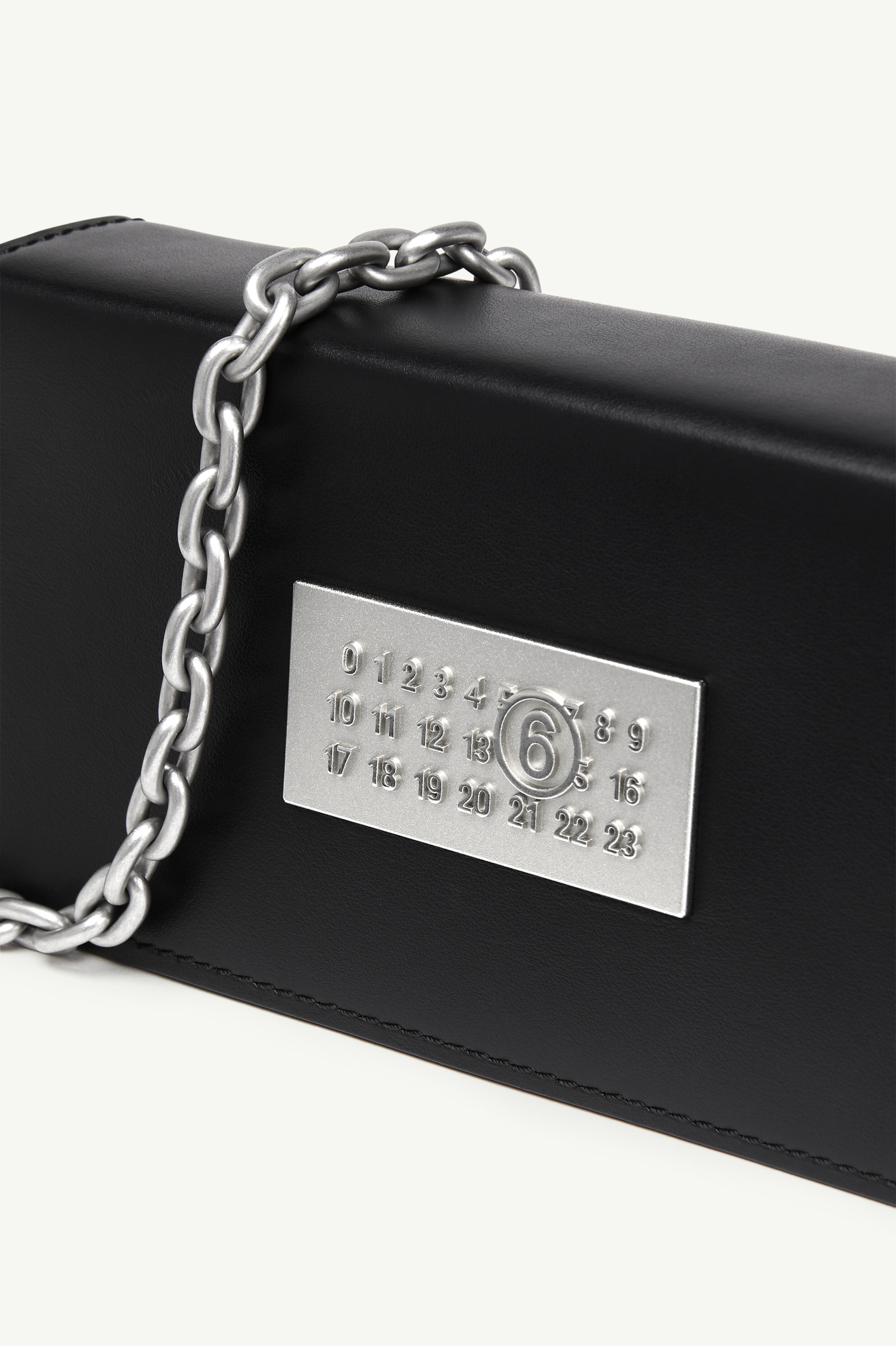 Black Leather Shoulder-Strap Wallet | Maison Margiela