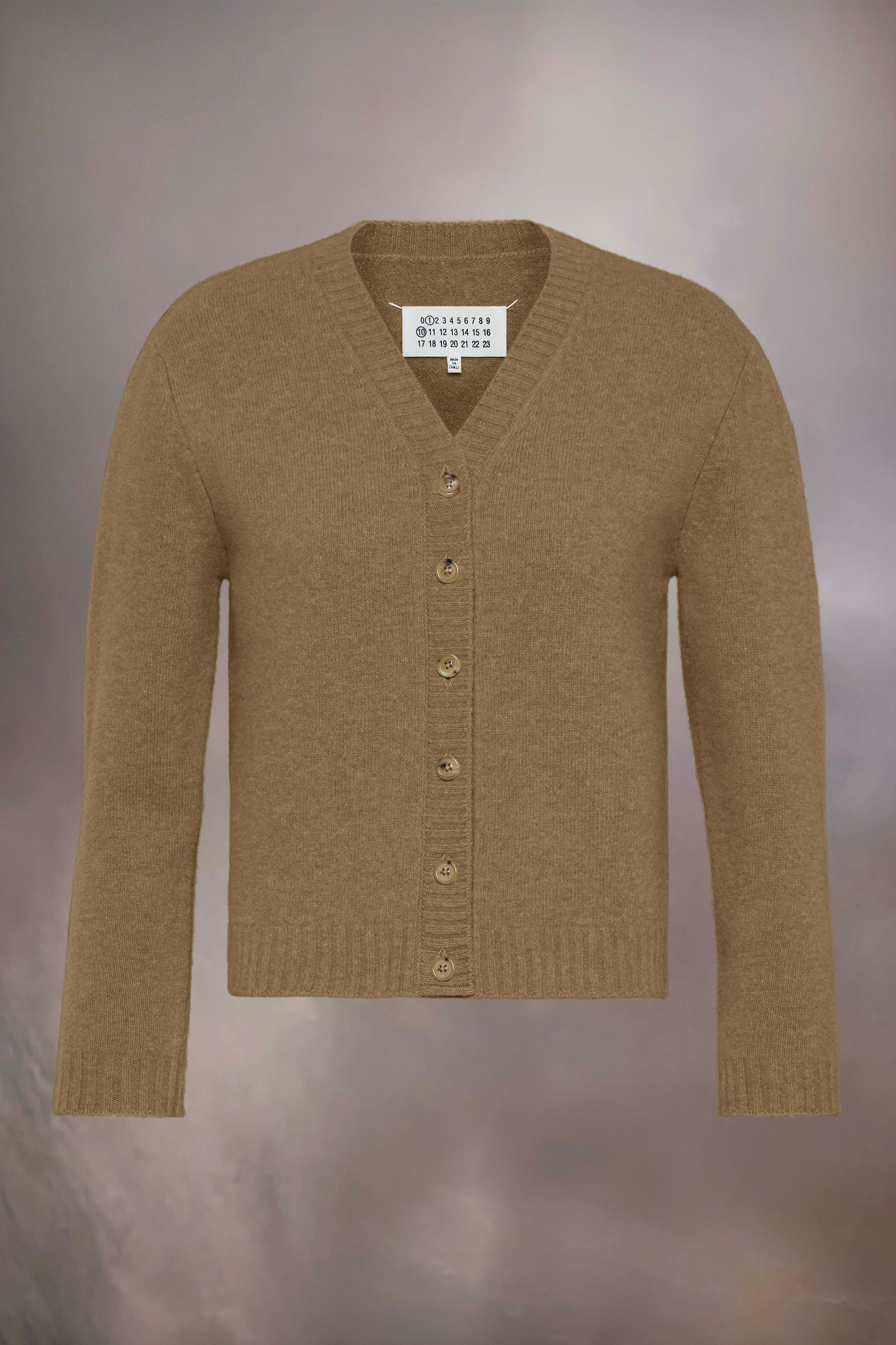 maison margiela Cardigan en laine d'agneau lavée