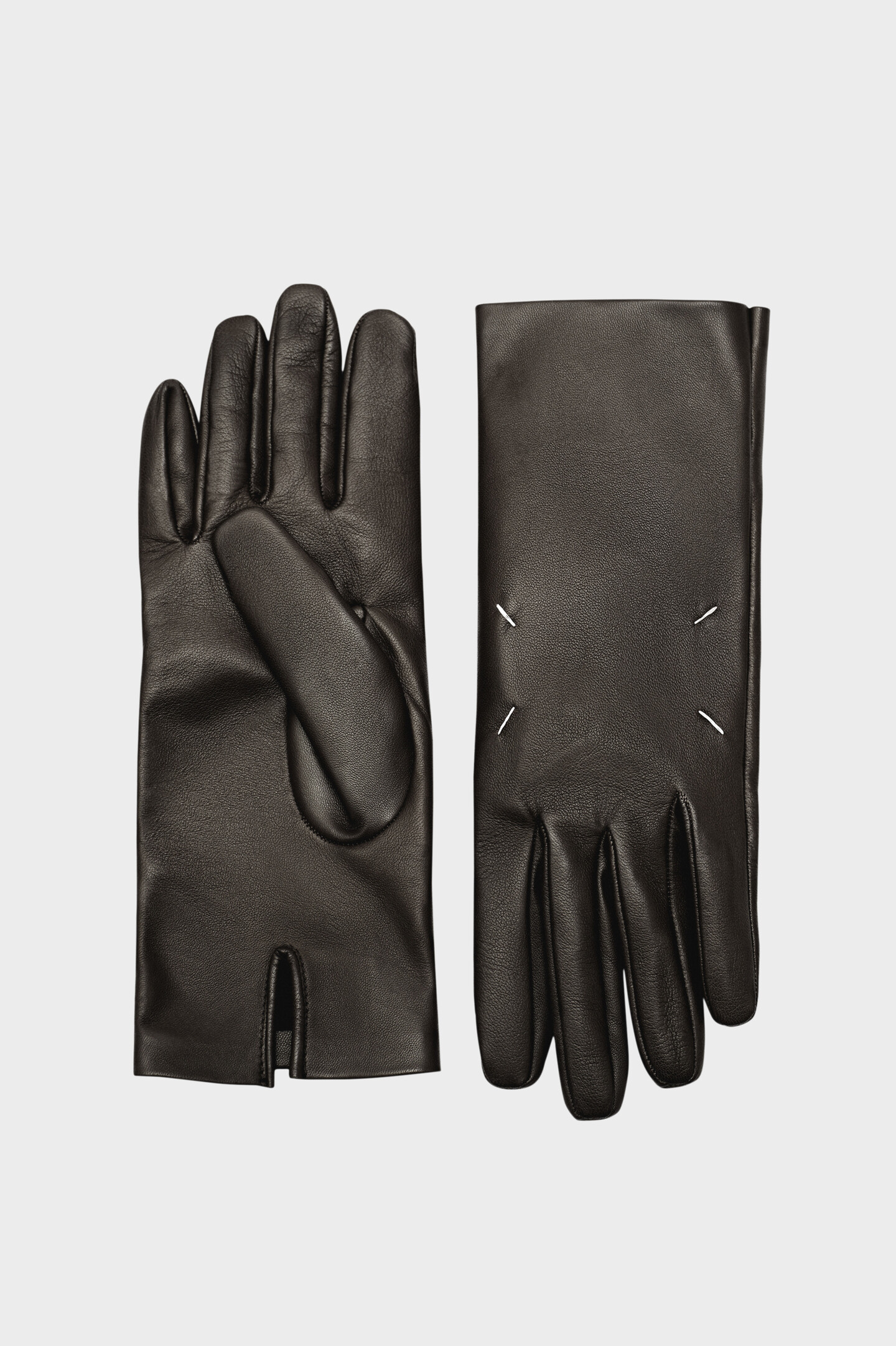メゾンマルジェラ手袋 MAISON MARGIELA Flocked Faux Leather Gloves for Men | MR PORTER