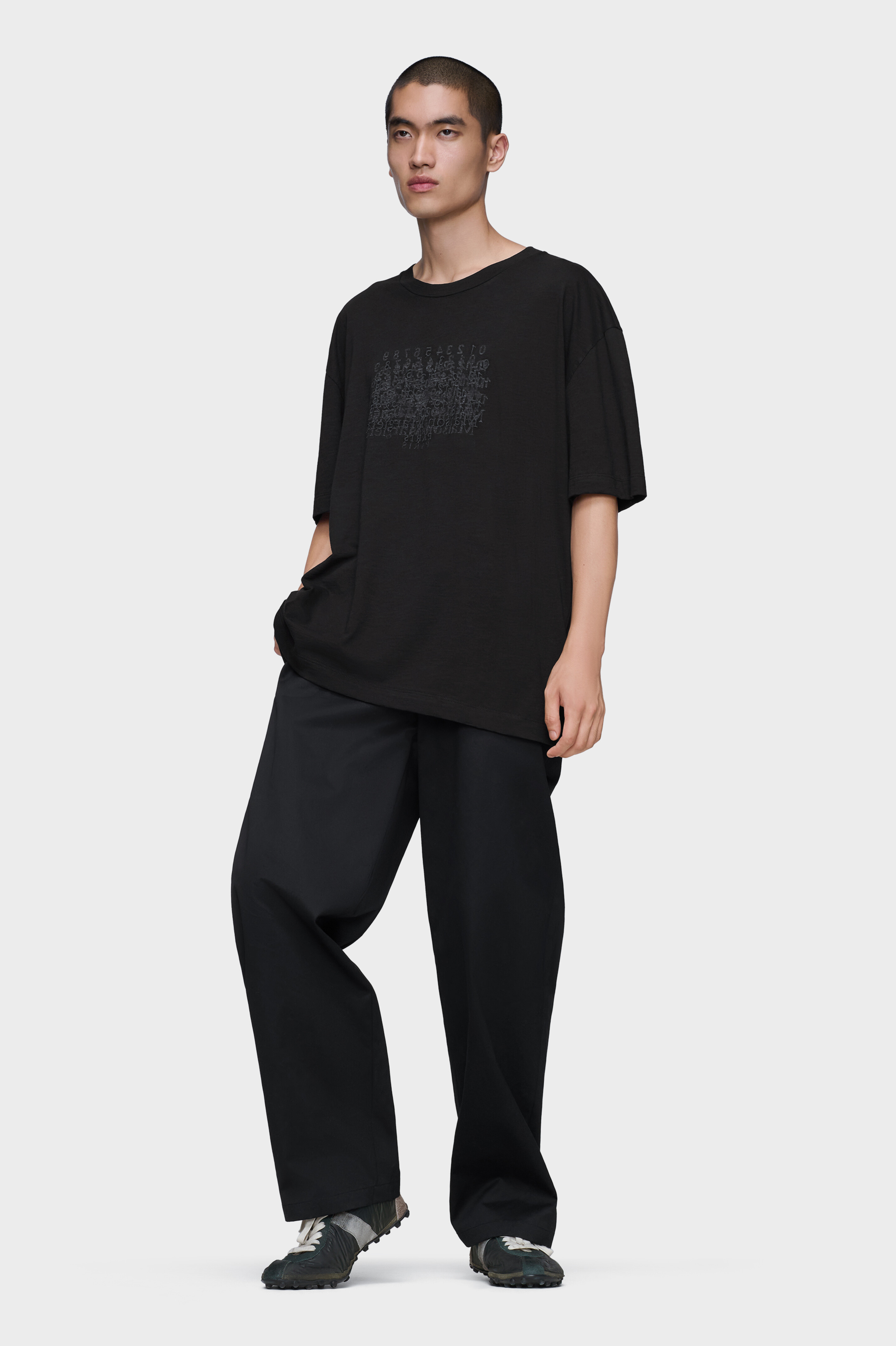 Black Cotton Numerical T-shirt | Maison Margiela Official