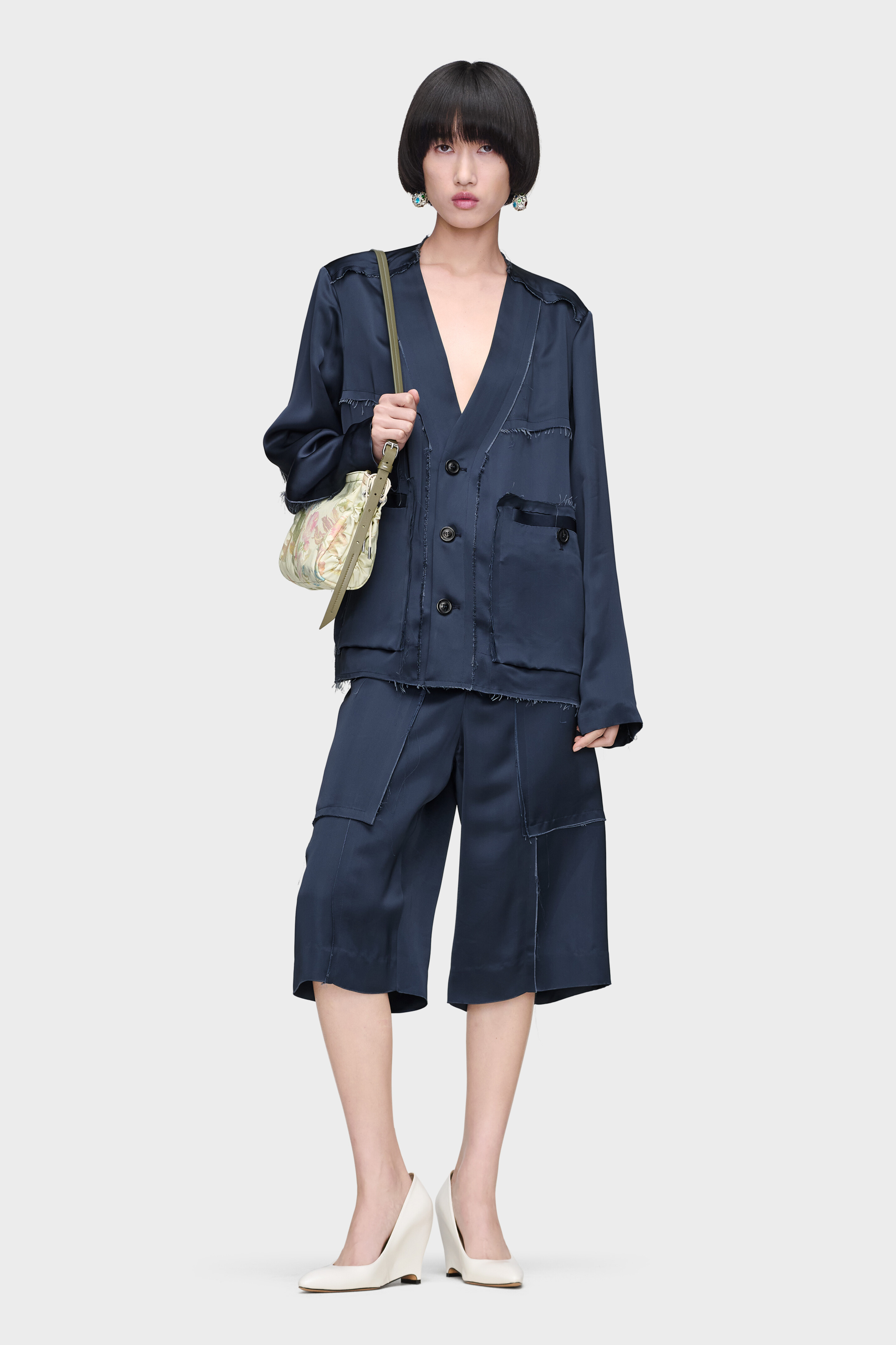 Patchwork Satin Jacket 7