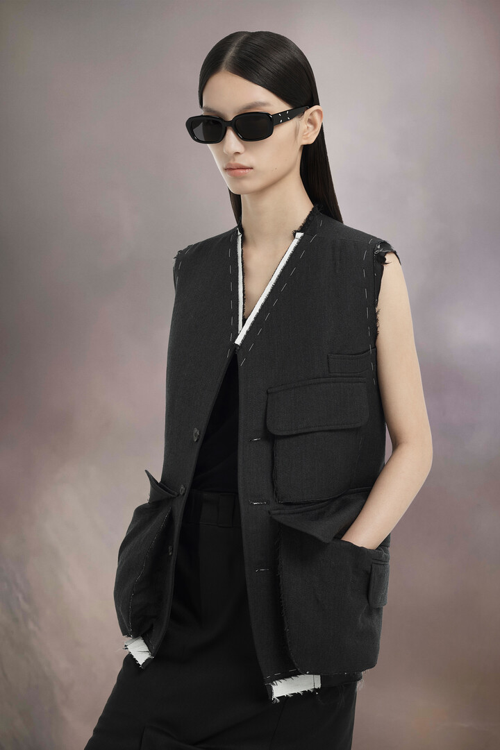 Rectangular Black Sunglasses | Maison Margiela x Gentle Monster​