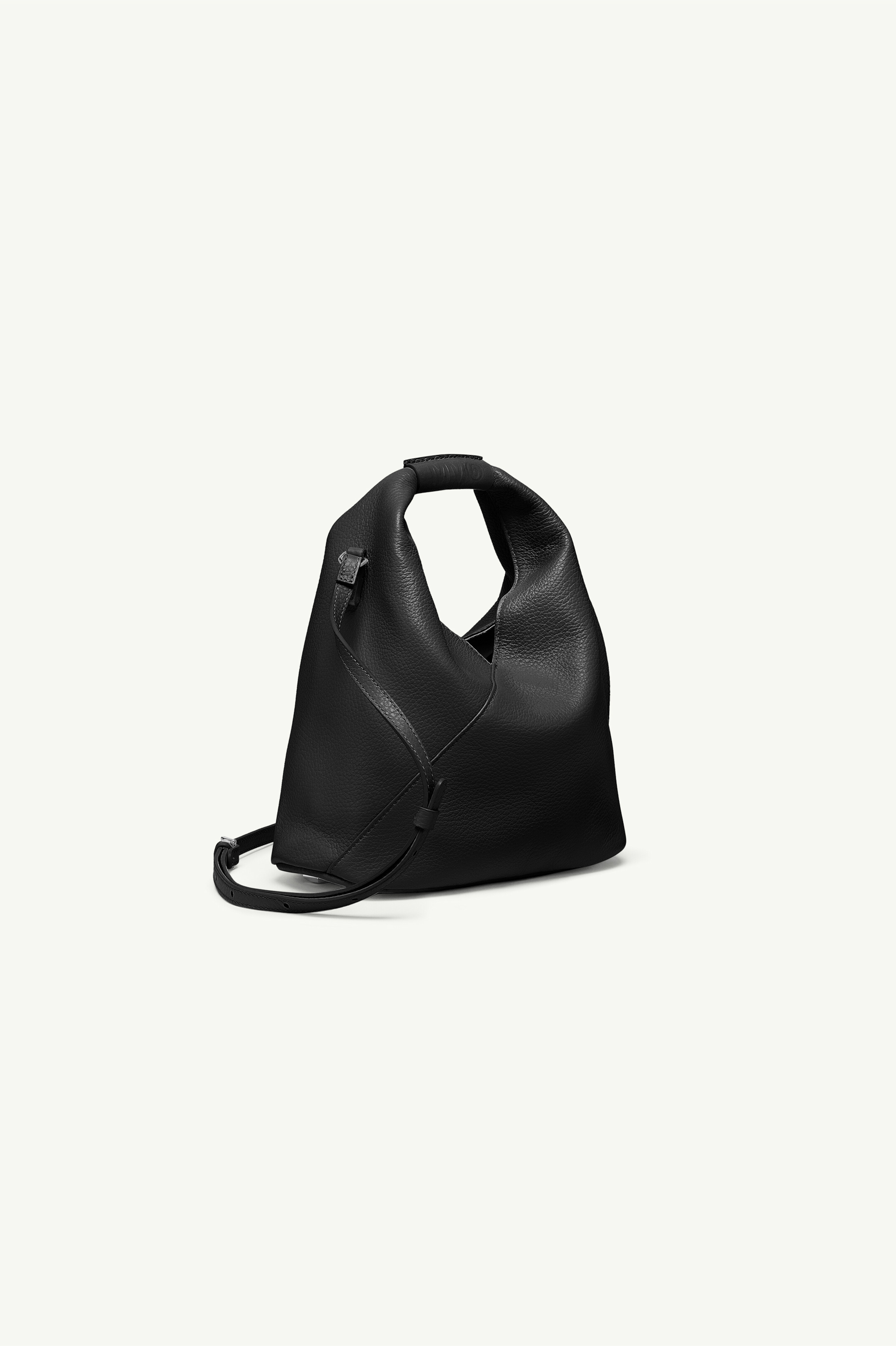 Black Leather Japanese Handbag | MM6