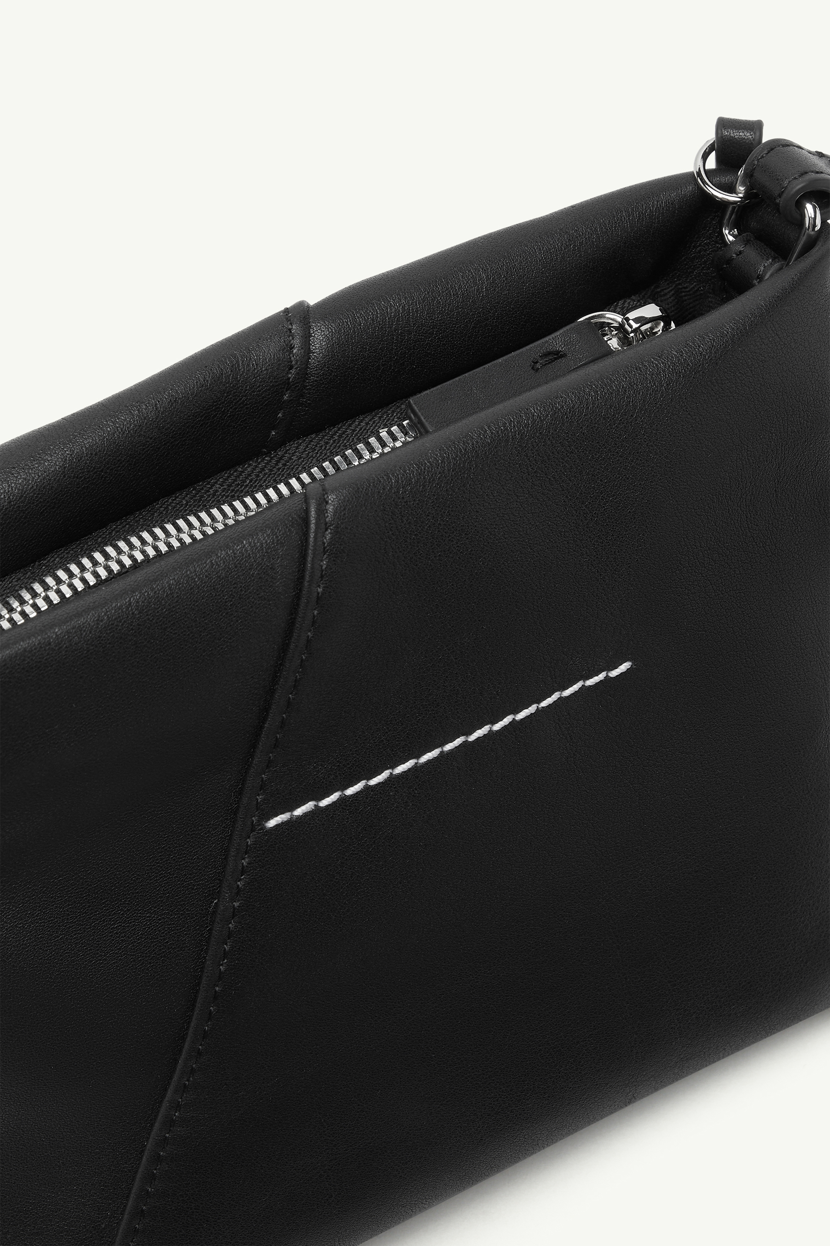 FOLDED J SHOULDER BAG