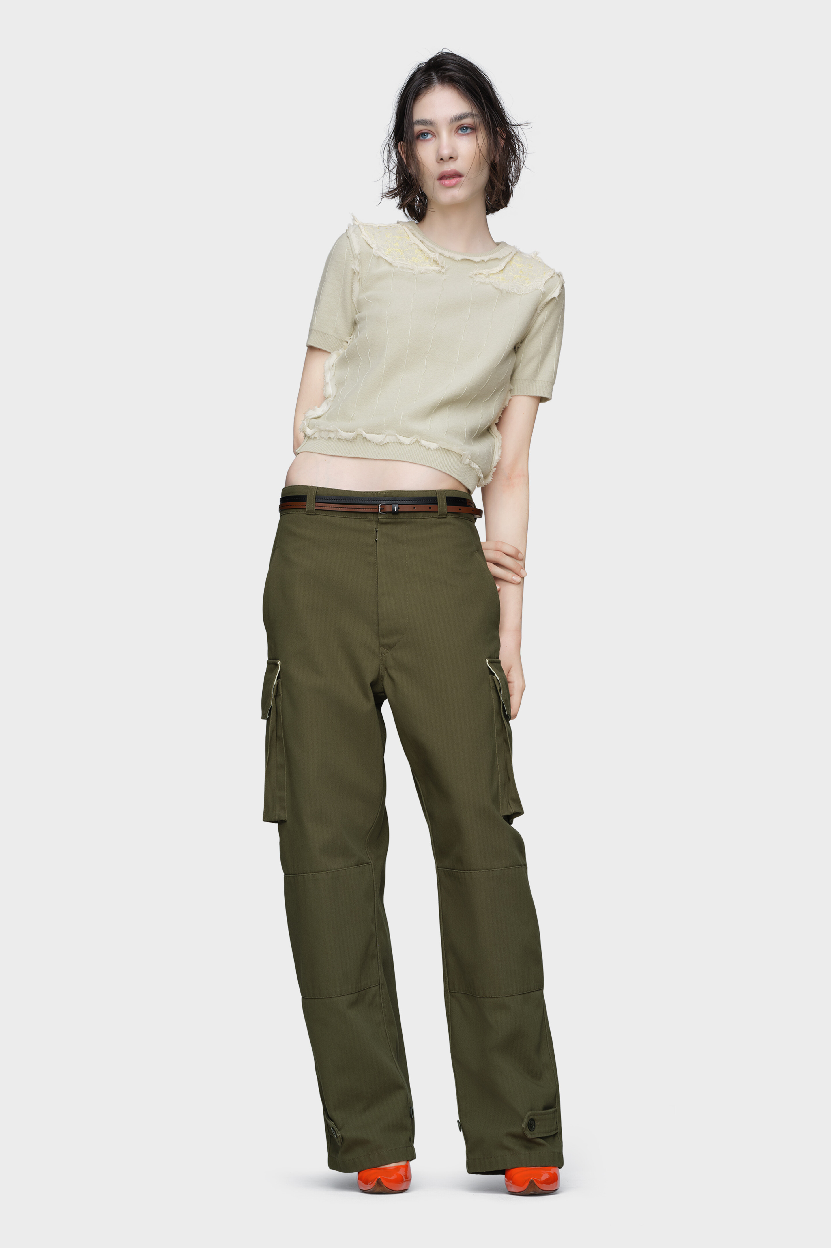 Women's Green Utility Trousers | Maison Margiela