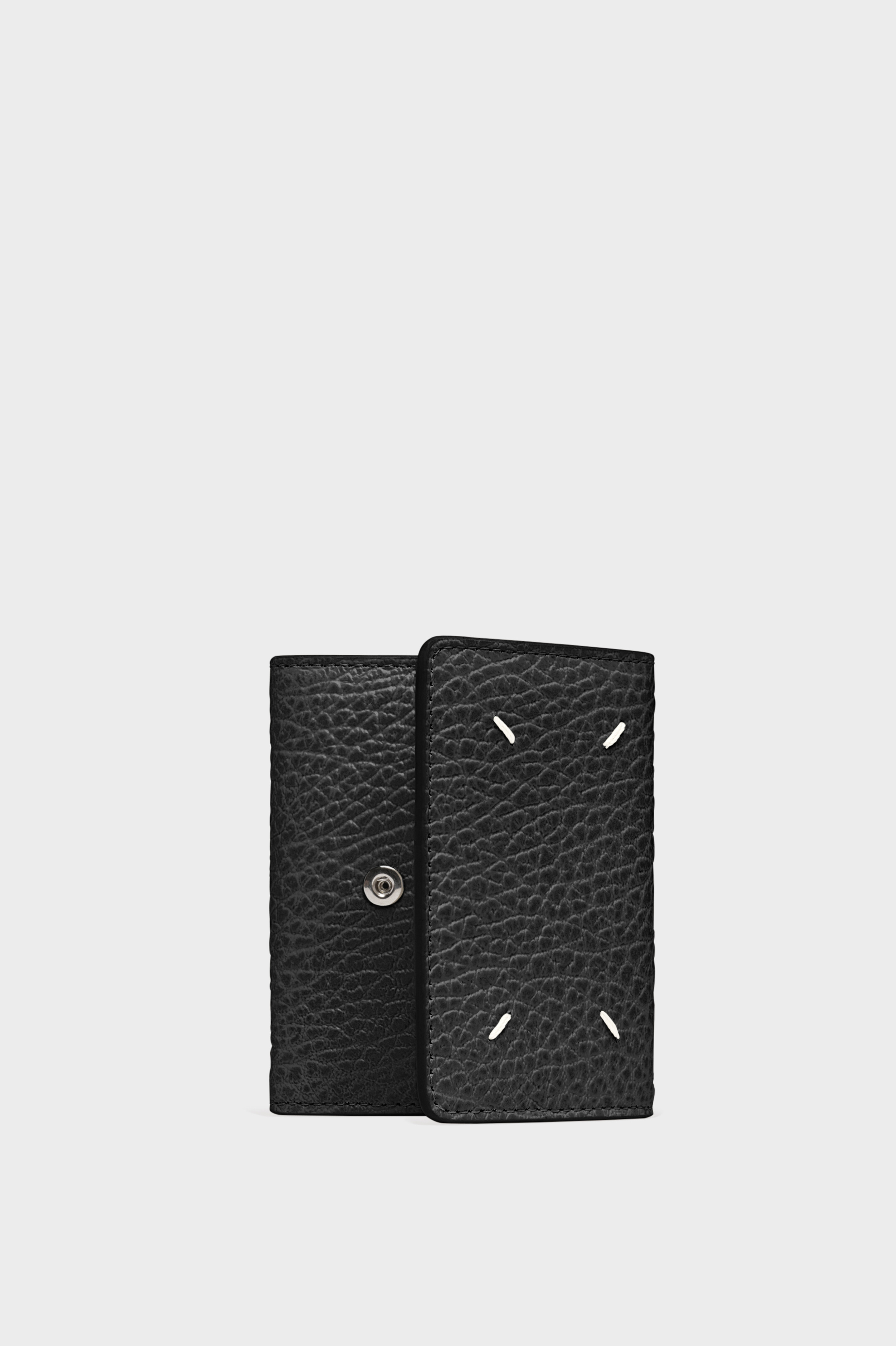 Black Wallet with Coin Pocket - Slate Blue | Maison Margiela