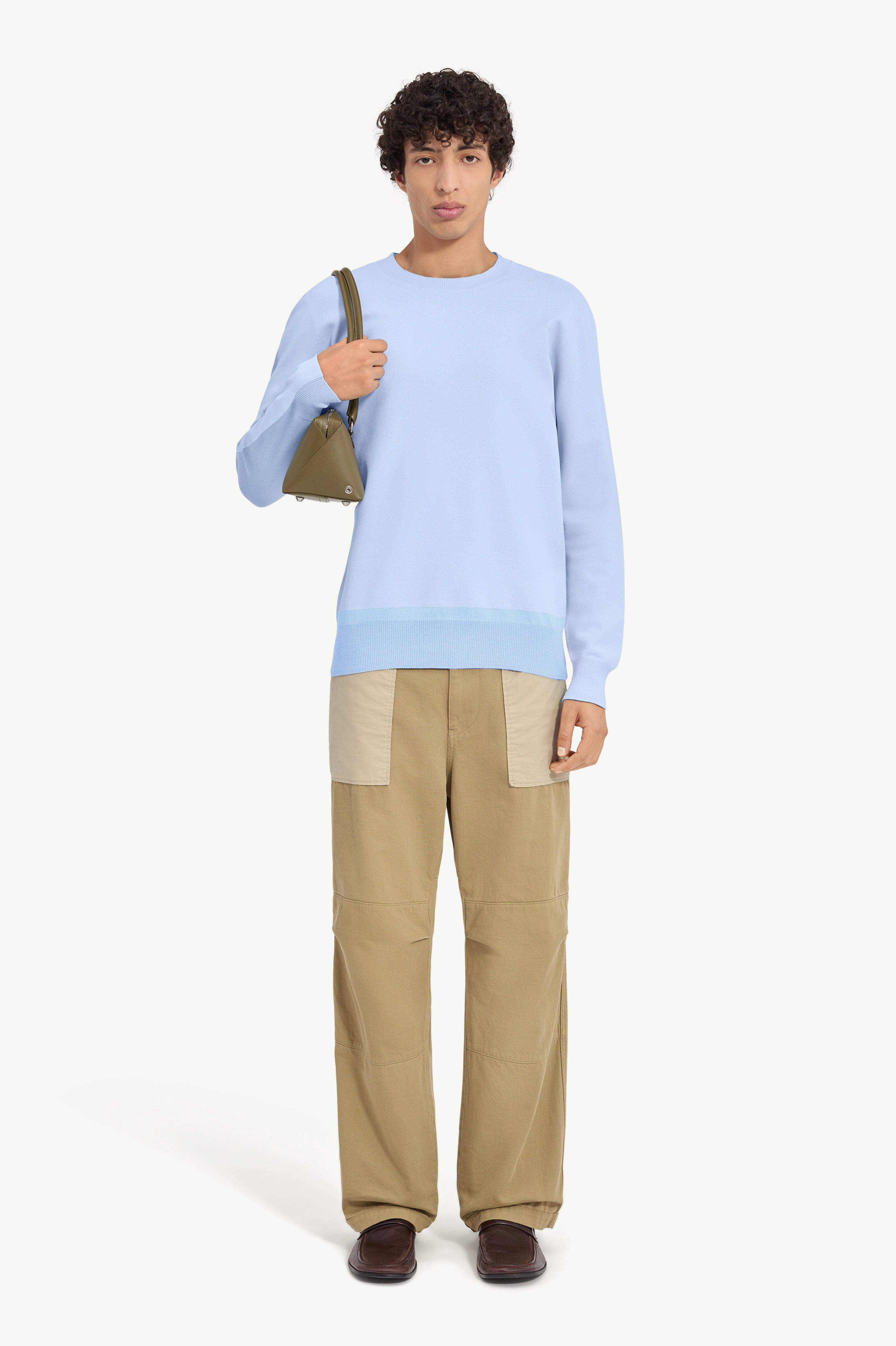 Strickpullover mit Saumband