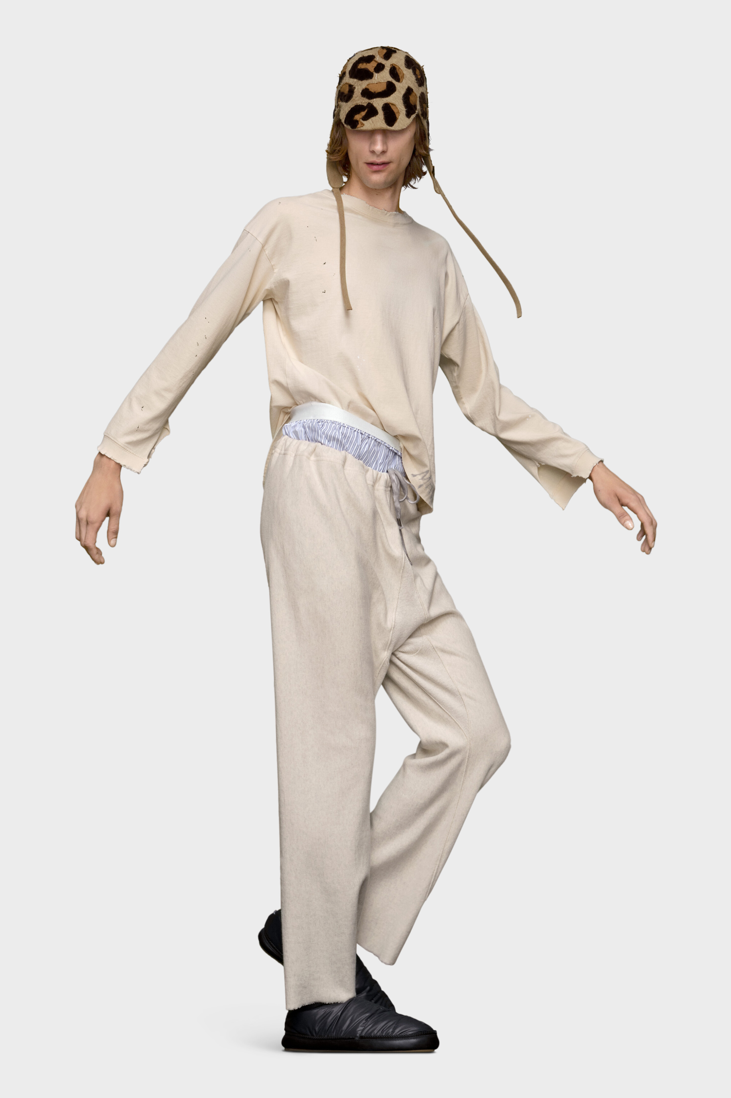 White Cotton Round-neck Top | Maison Margiela
