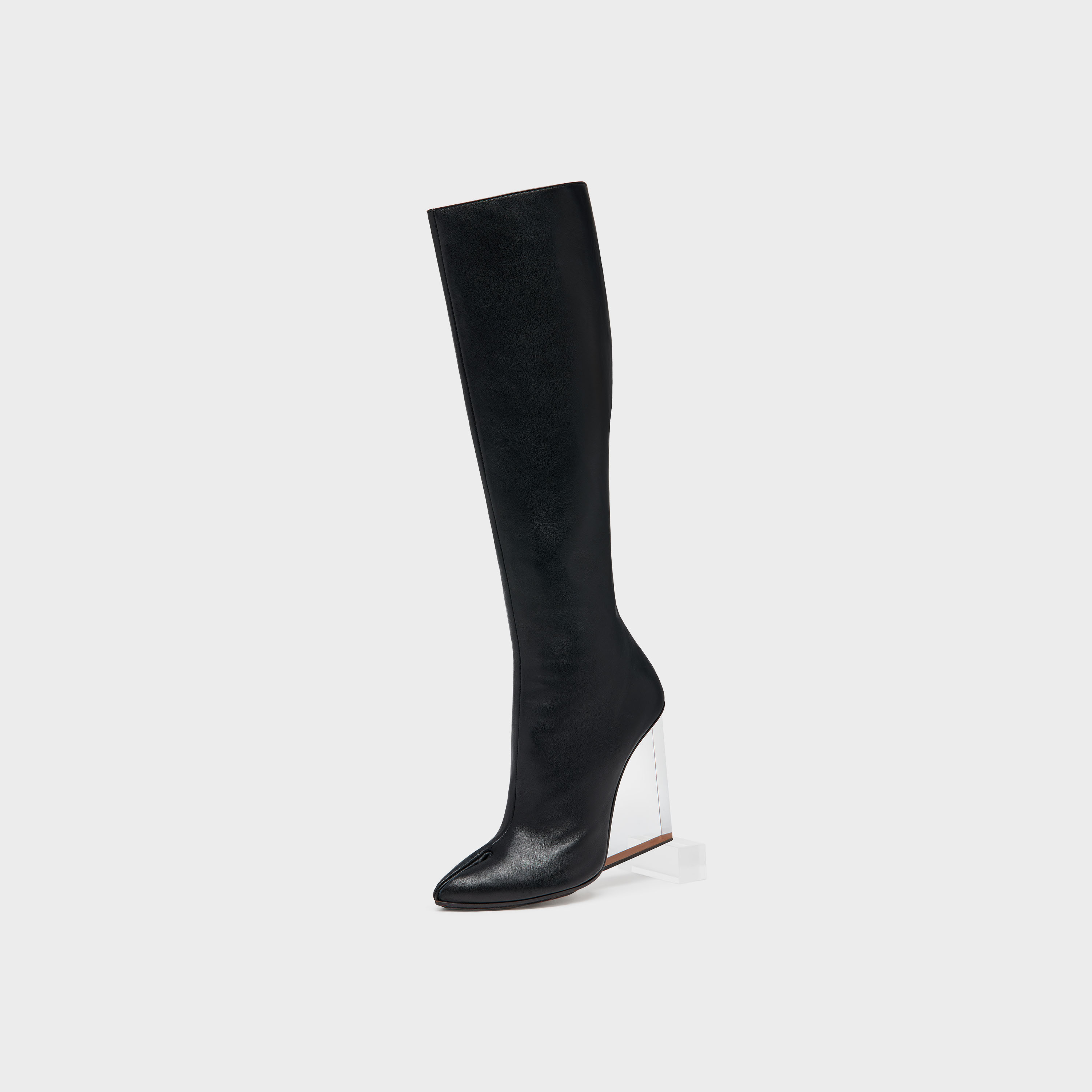 Black Tabi Claw Plexi Long Boots | Maison Margiela Official