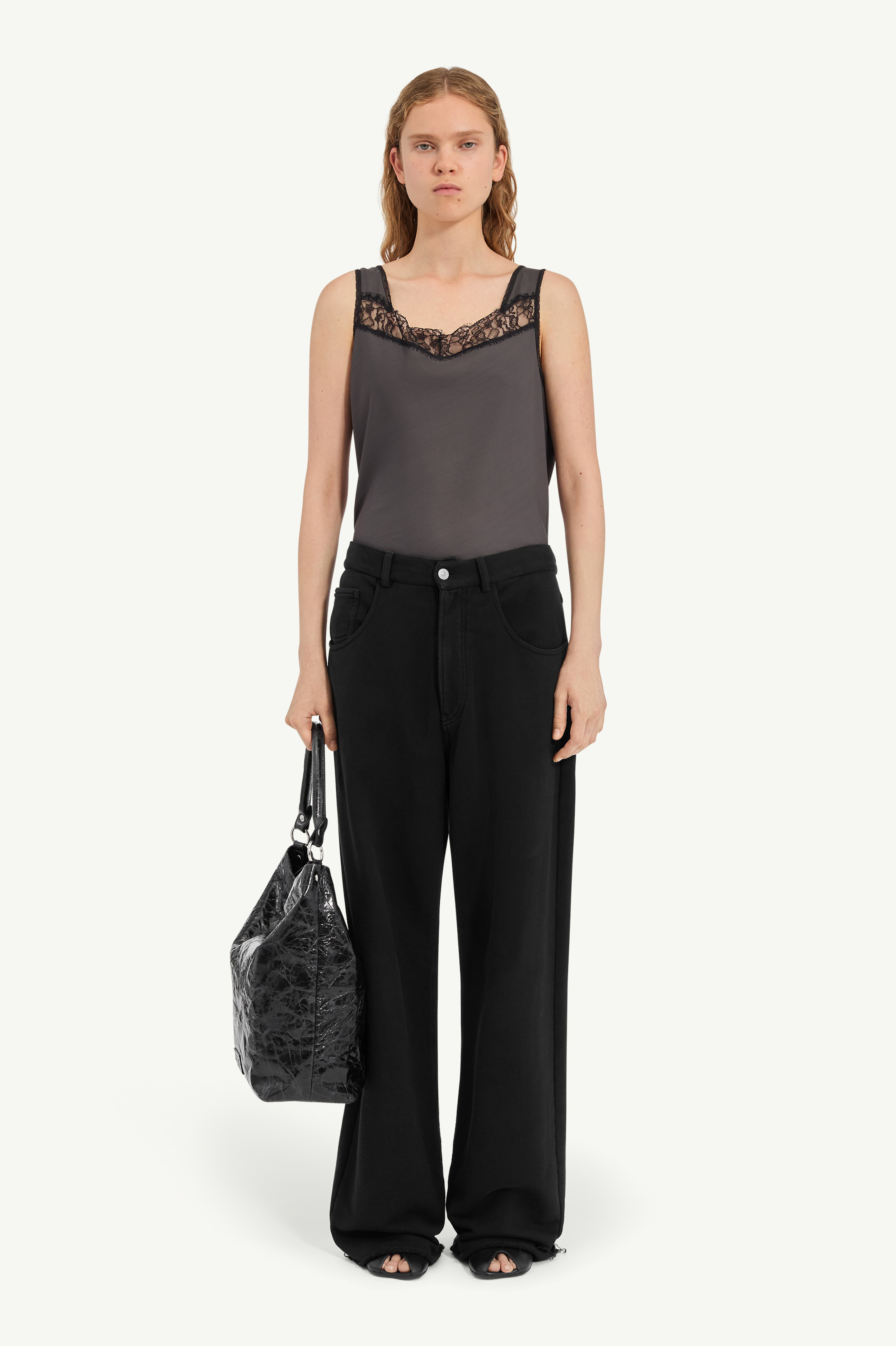 Maison Margiela コットン ワイドレッグトラウザーズ