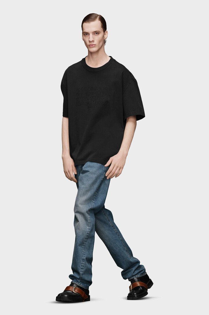 MAISON MARGIELA ブラックTurn-Up ジーンズ Maison Margielaのブラック Turn-Up ジーンズがセール中