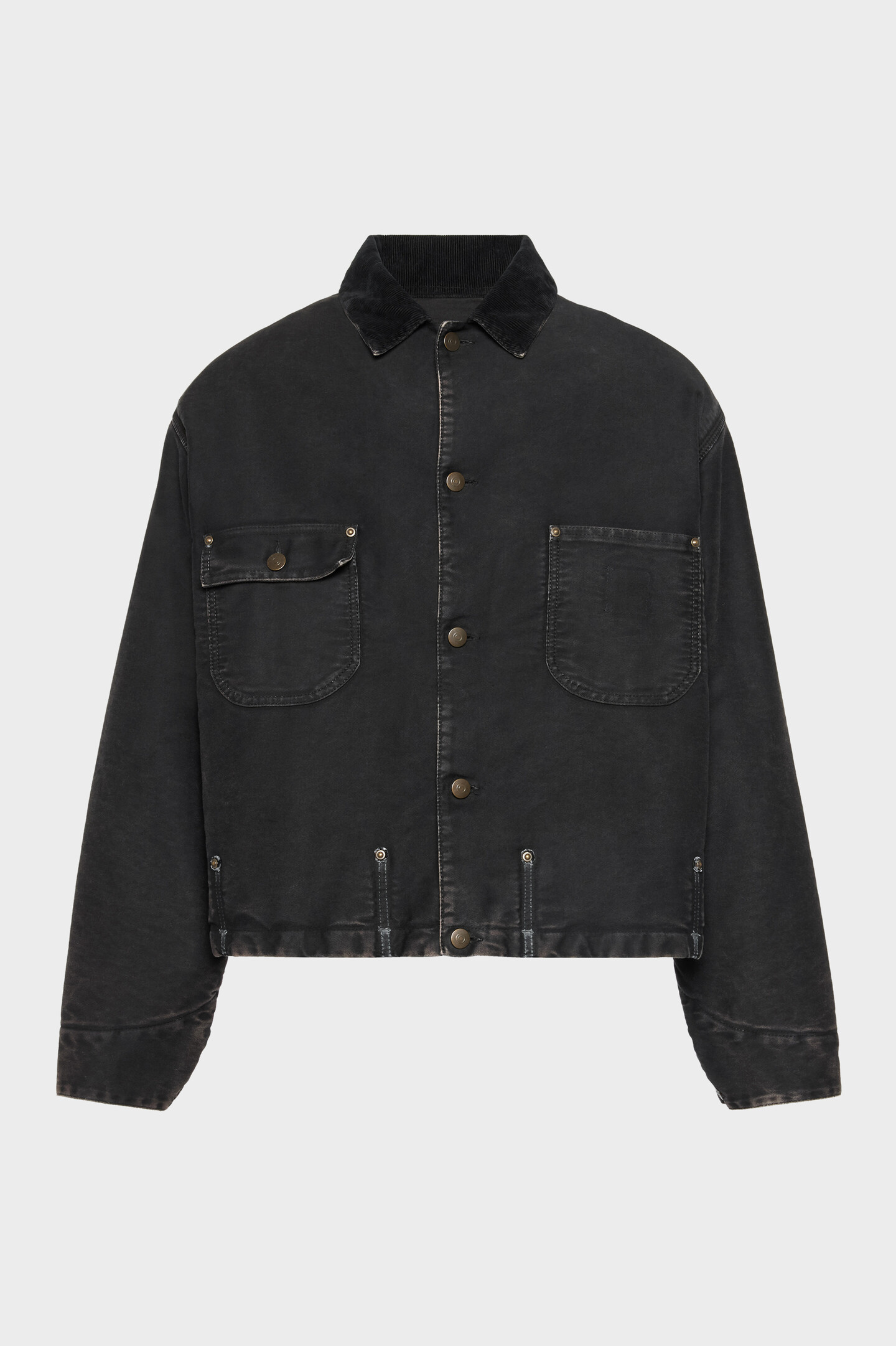 Men's Black Cotton Sports Jacket | Maison Margiela