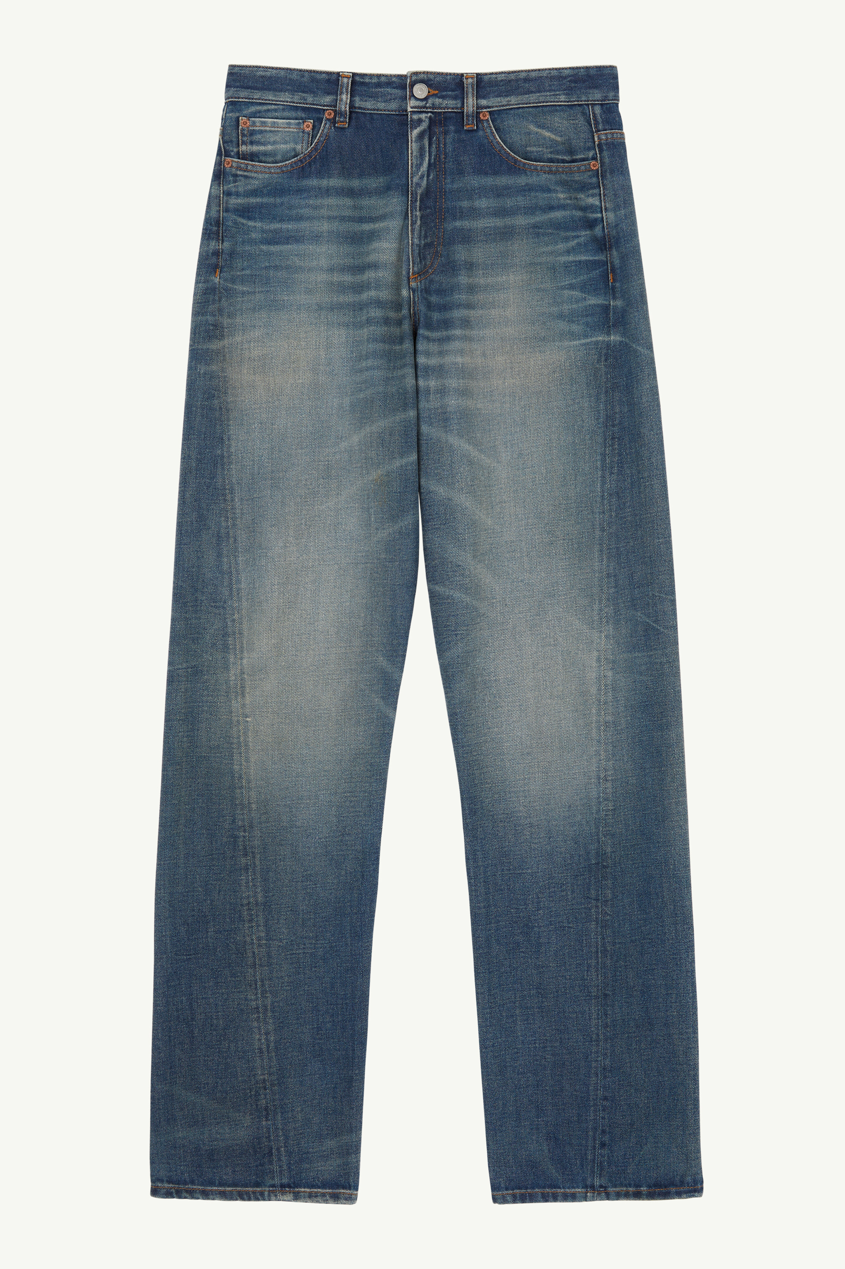 Men's High-Waisted Wide-Leg Jeans | MM6