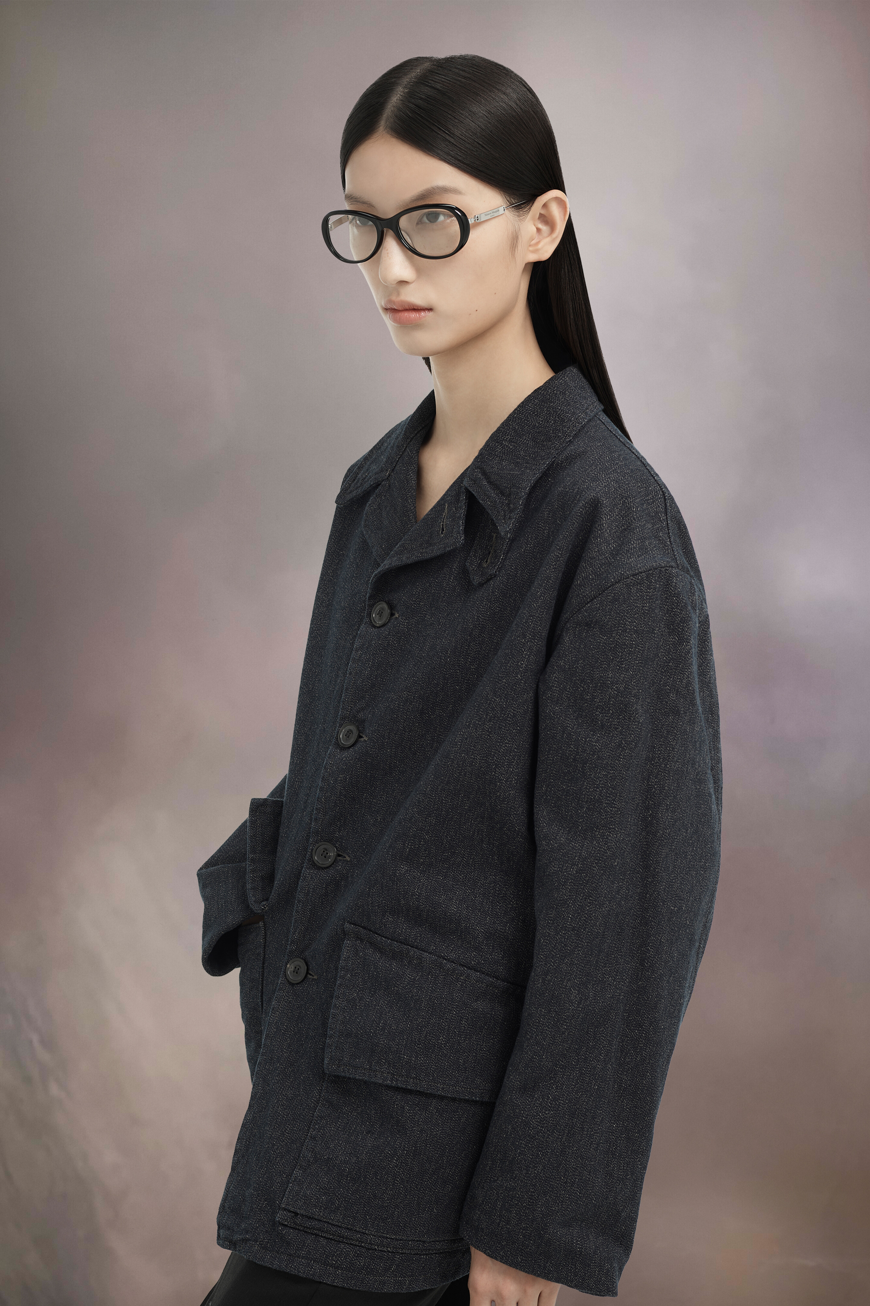 Black Rounded Black Glasses x Gentle Monster​ | Maison Margiela